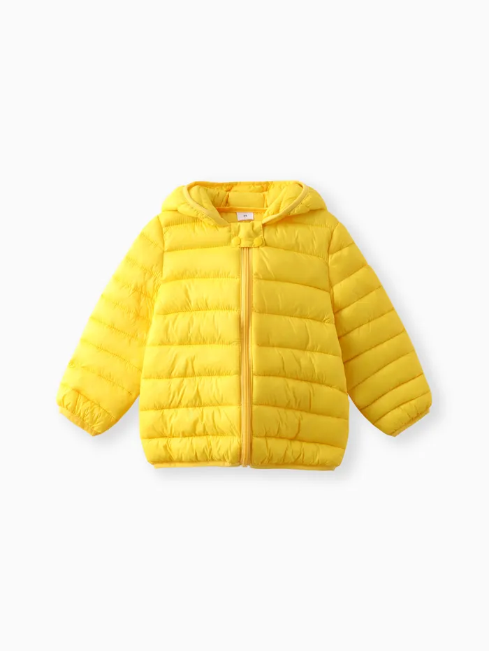 Baby/Toddler Clothes 3D Ear Design Hooded Quilted Puffer Jacket