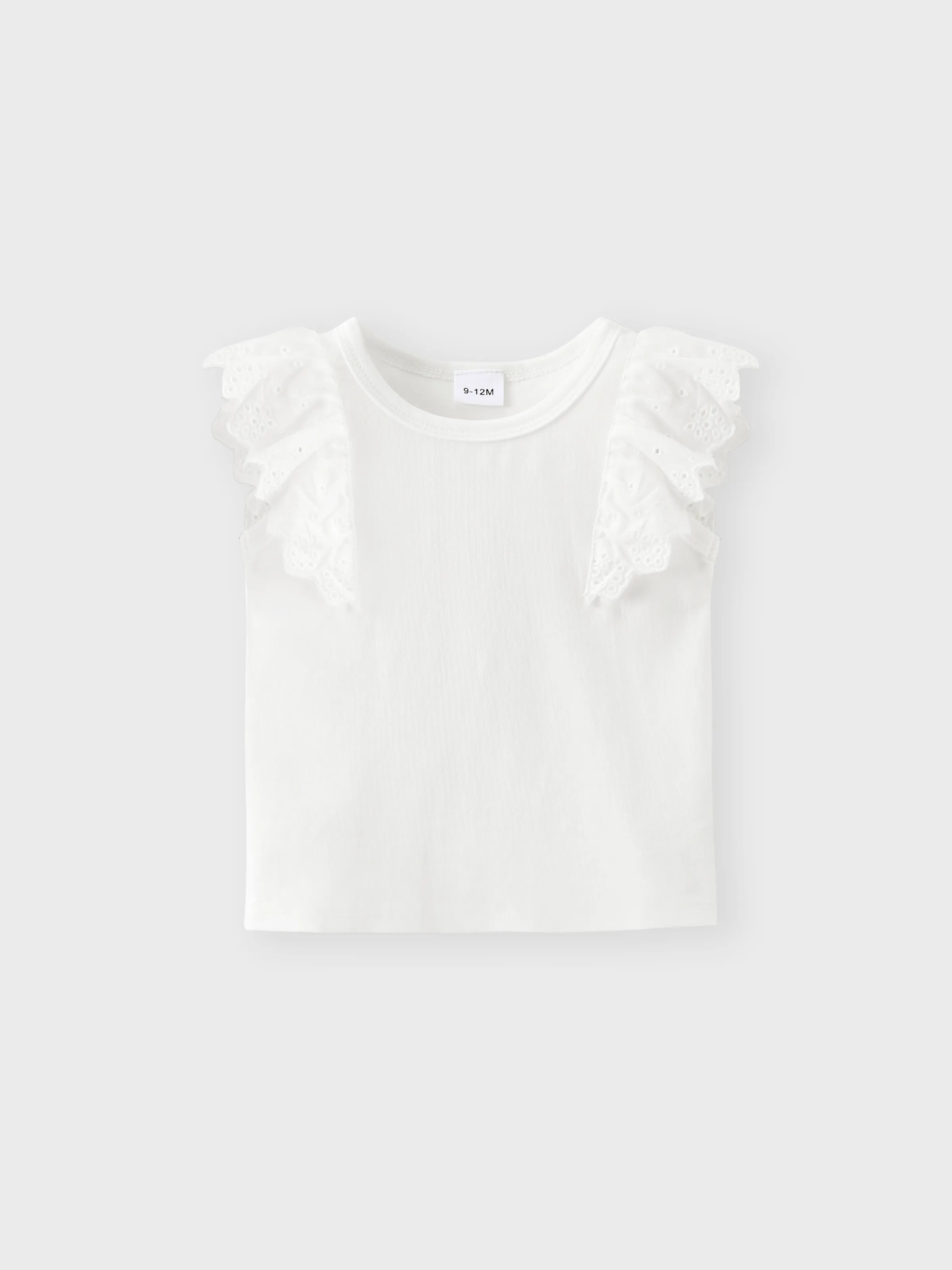 Baby Girl Solid Ruffled Tank Top