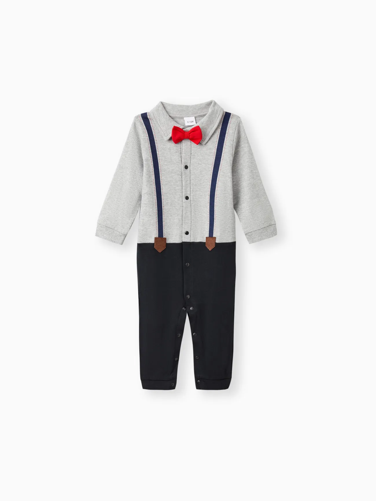 

Little CoCo & Gentlemen - Baby Boy 95% Cotton Faux Layering Jumpsuit