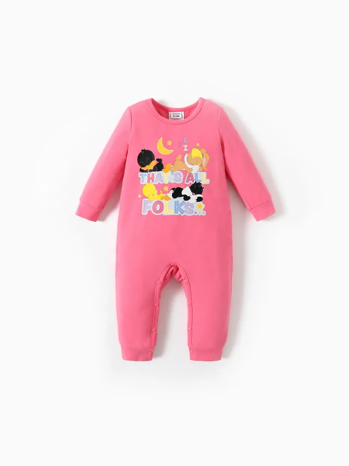 Looney Tunes Baby Boy/Girl Stars and Heart Print  Jumpsuit