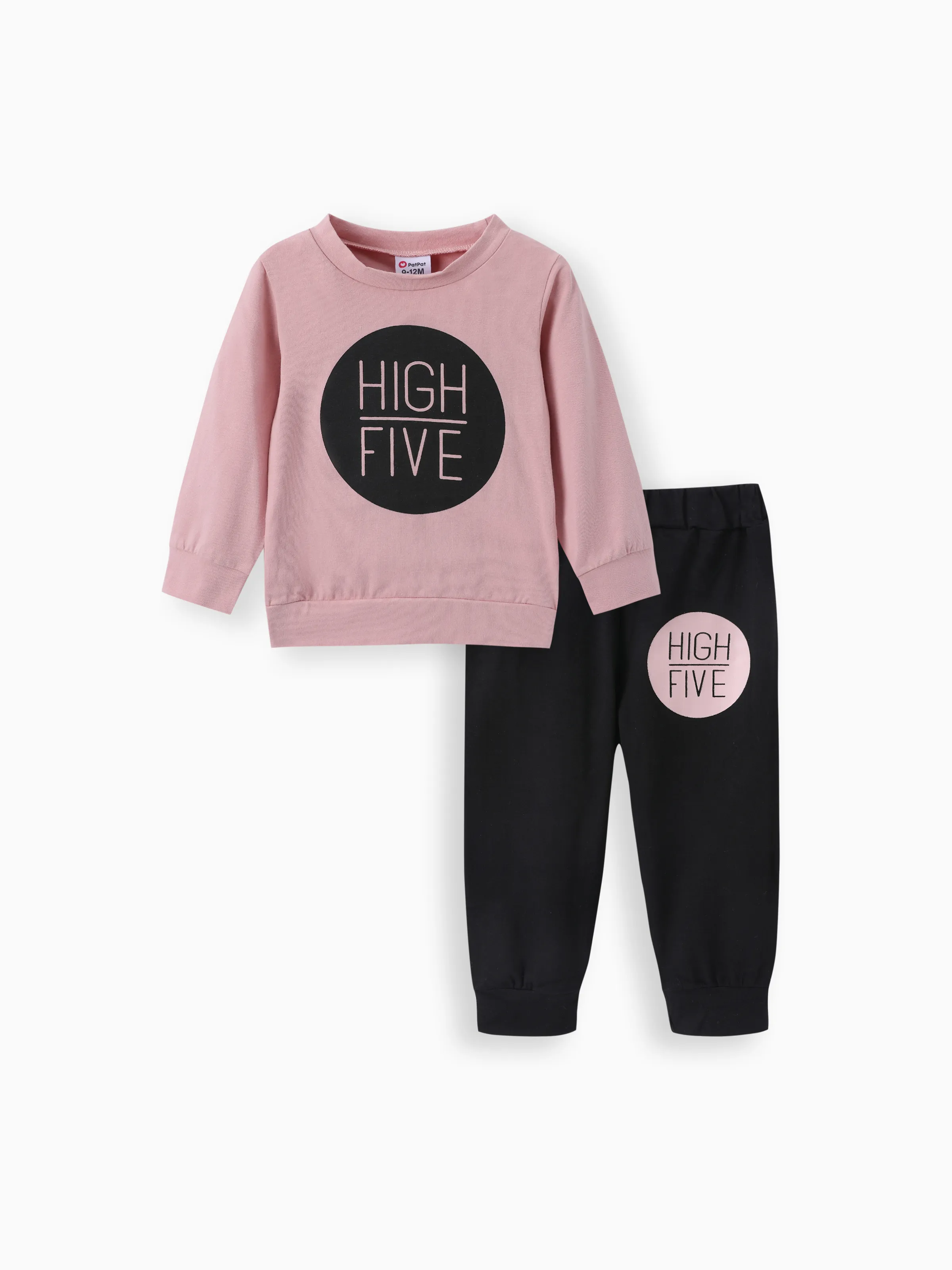 Baby Boy/Girl Clothes 2pcs 95% Cotton Long-sleeve Letter Print Sweatshirt And Pants Set