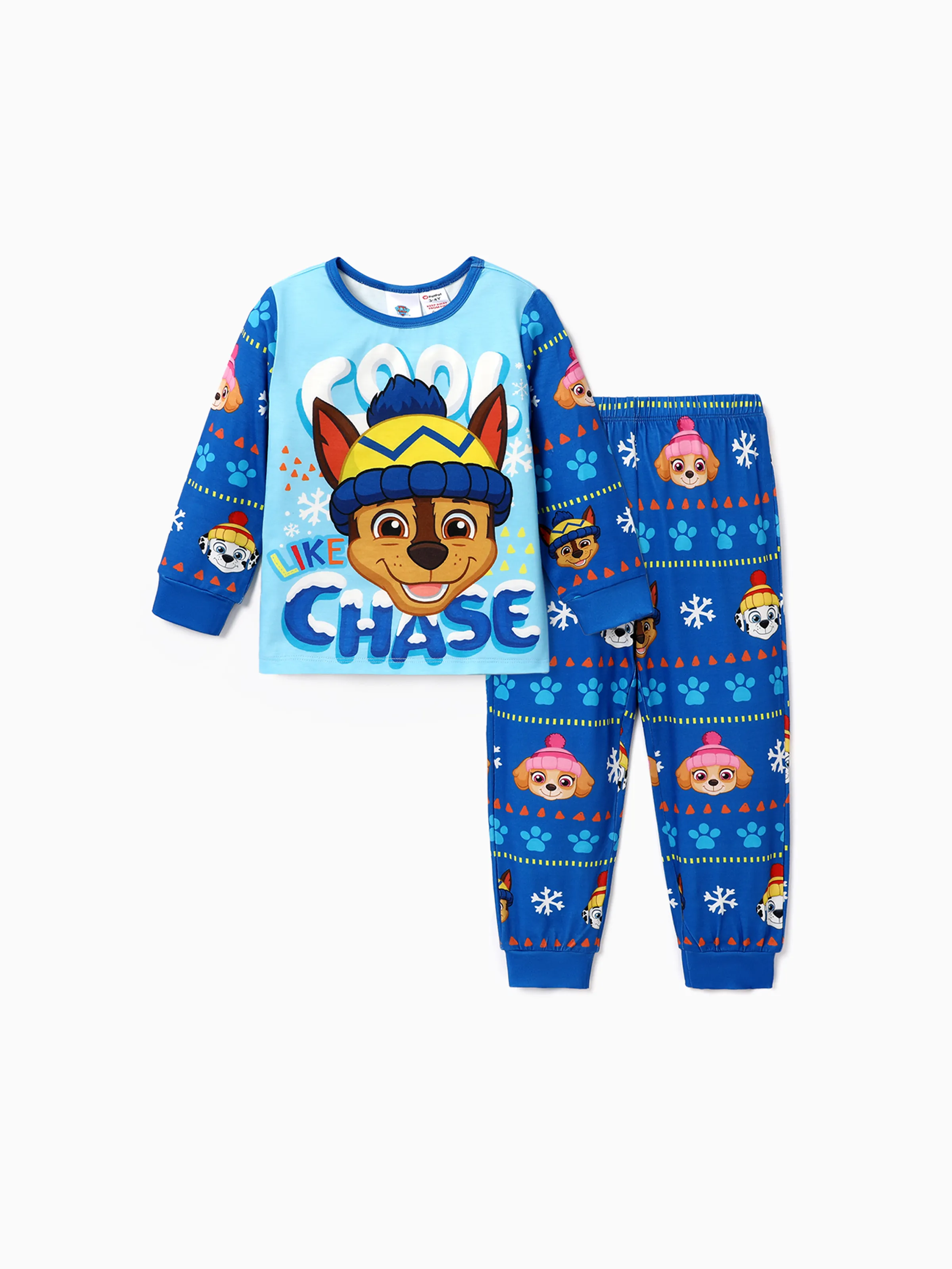 

PAW Patrol 2pcs Toddler Girl/Boy Skye Chase Long-sleeve Pajamas Sets (Flame Resistant)