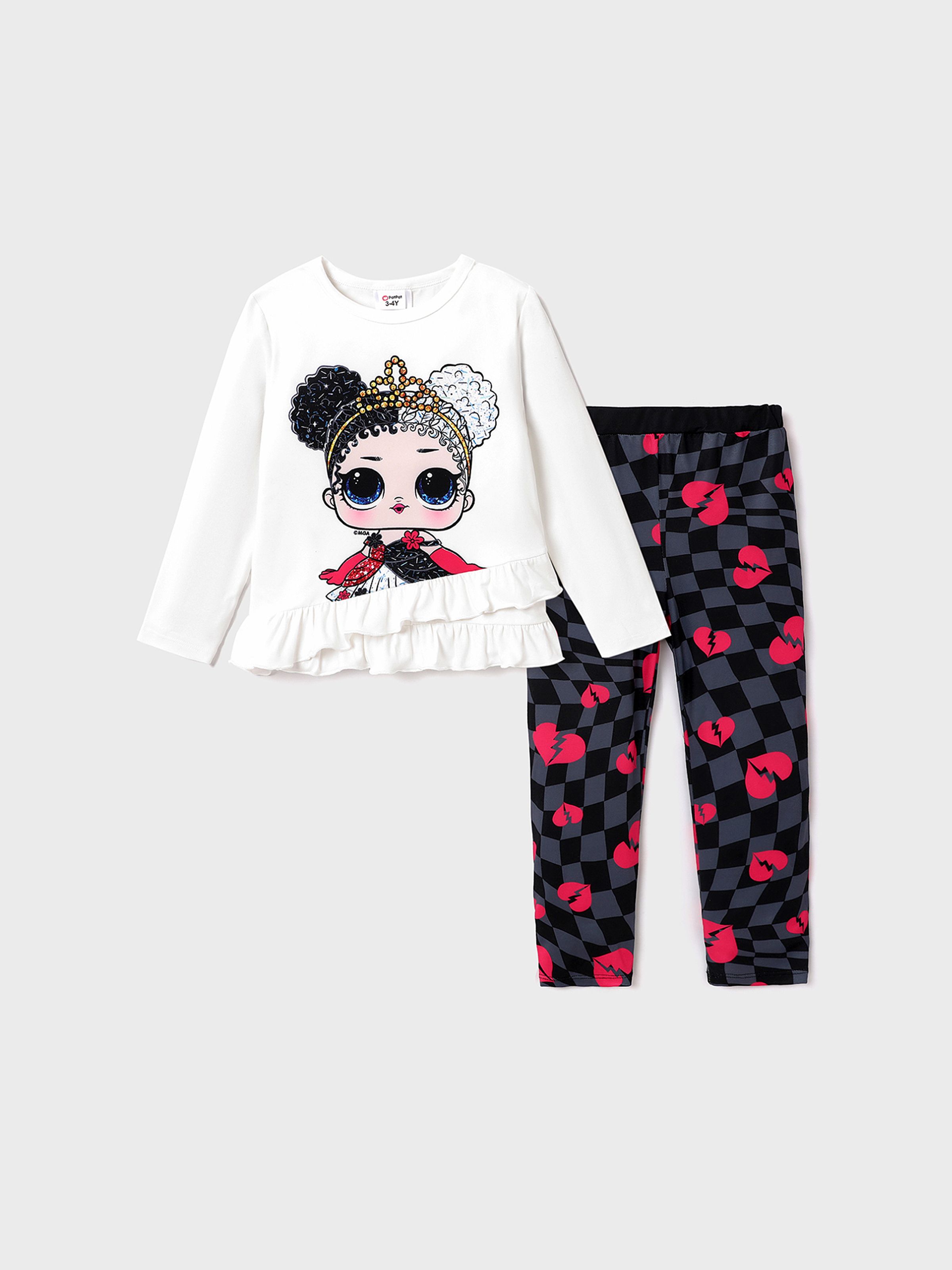 

L.O.L. SURPRISE! 2pcs Toddler Girl Character Print Tee and Polka Dots Leggings Set