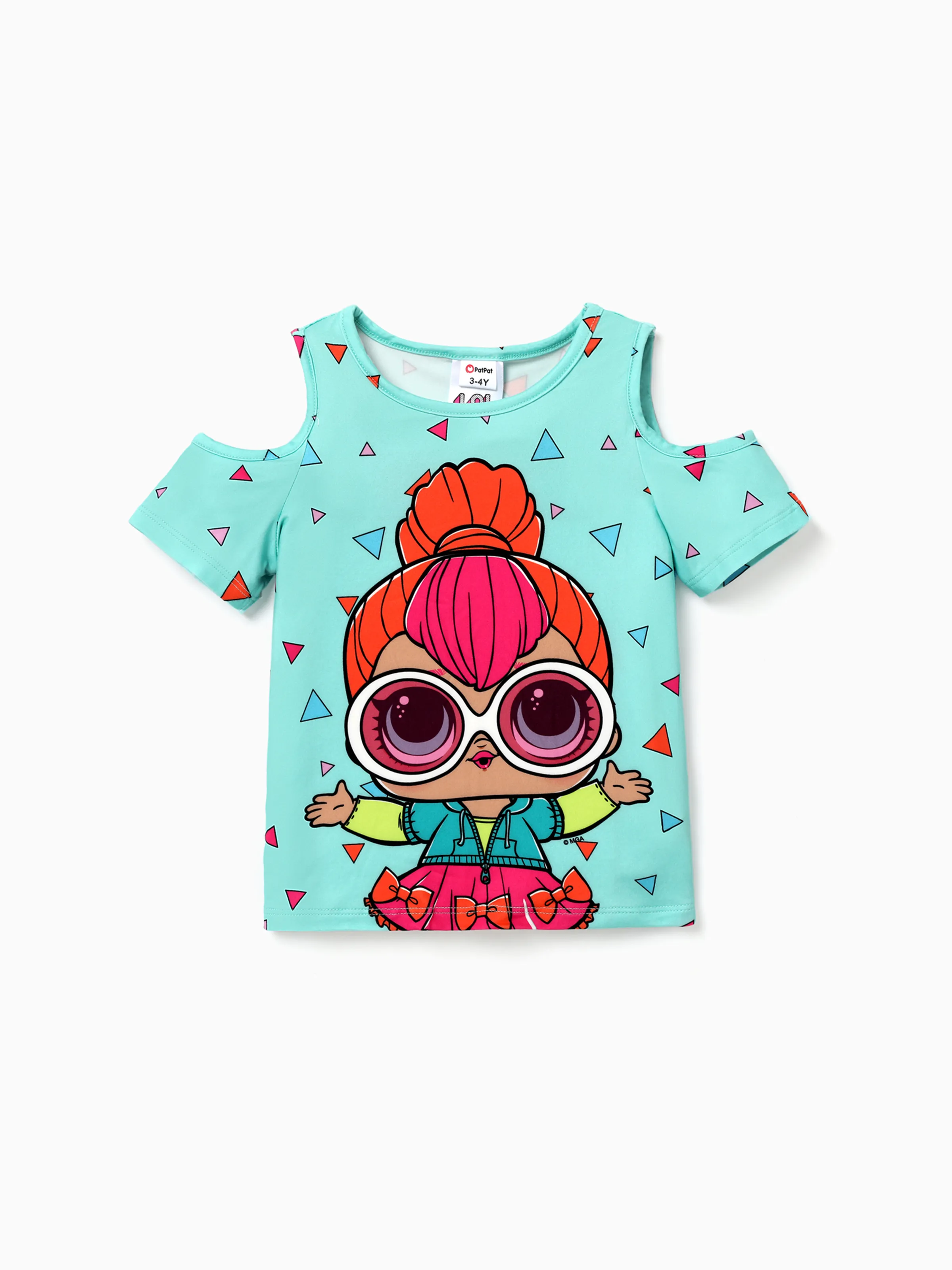 

LOL Surprise 1pc Toddler/Kids Girls Character Print Off-Shoulder T-shirt