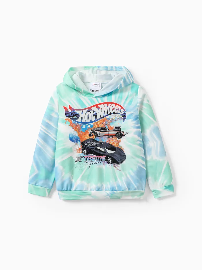 Hot Wheels Kid Boy Sweatshirt mit Batik-Print
