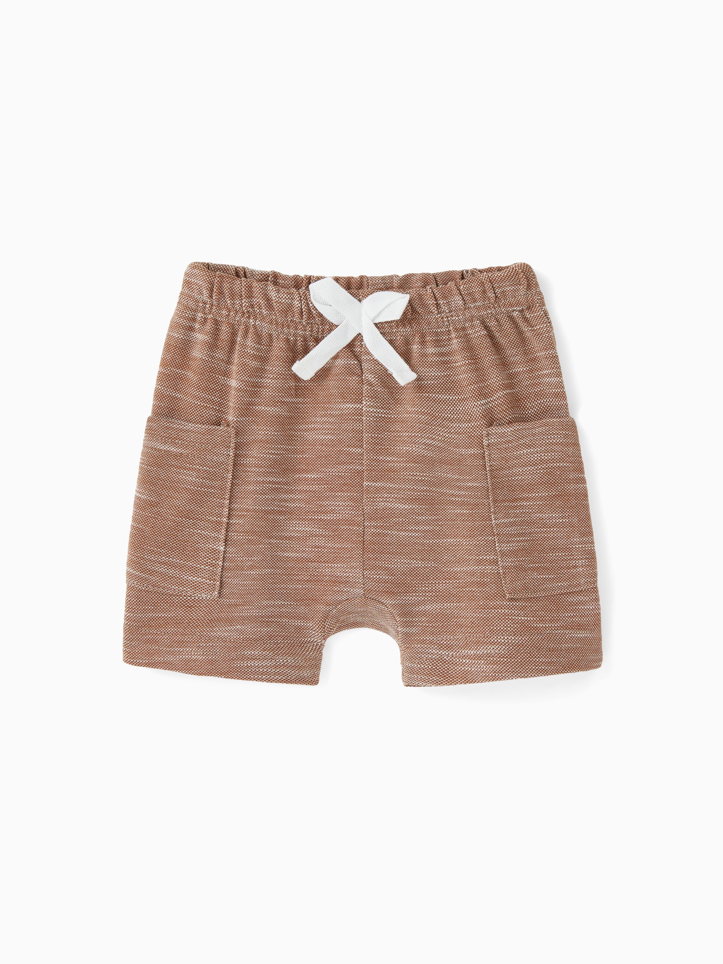 

Baby Boy Solid Patch Pocket Shorts