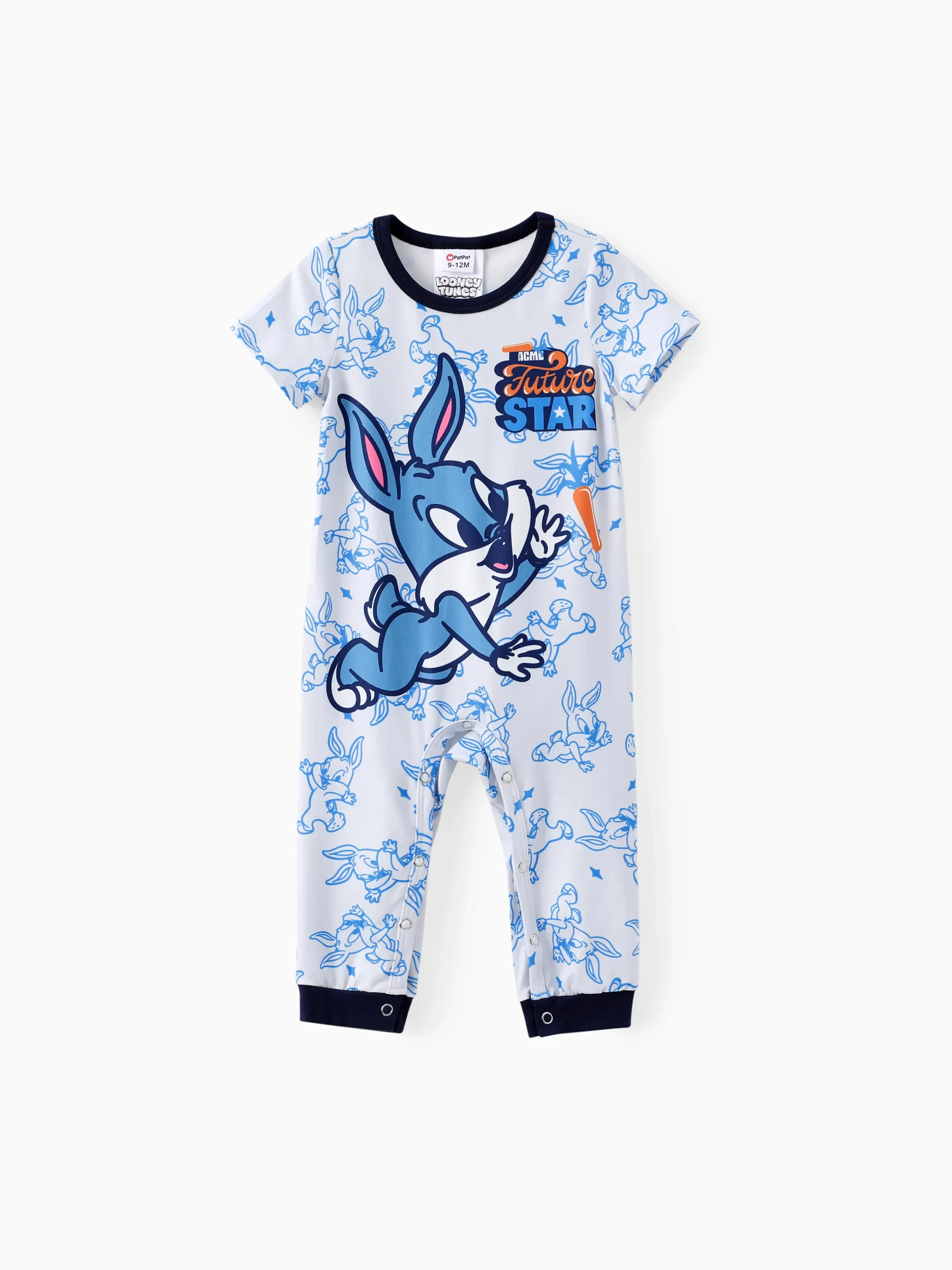 

Looney Tunes Baby Girls/Boys 1pc Character Print Long-legged Romper