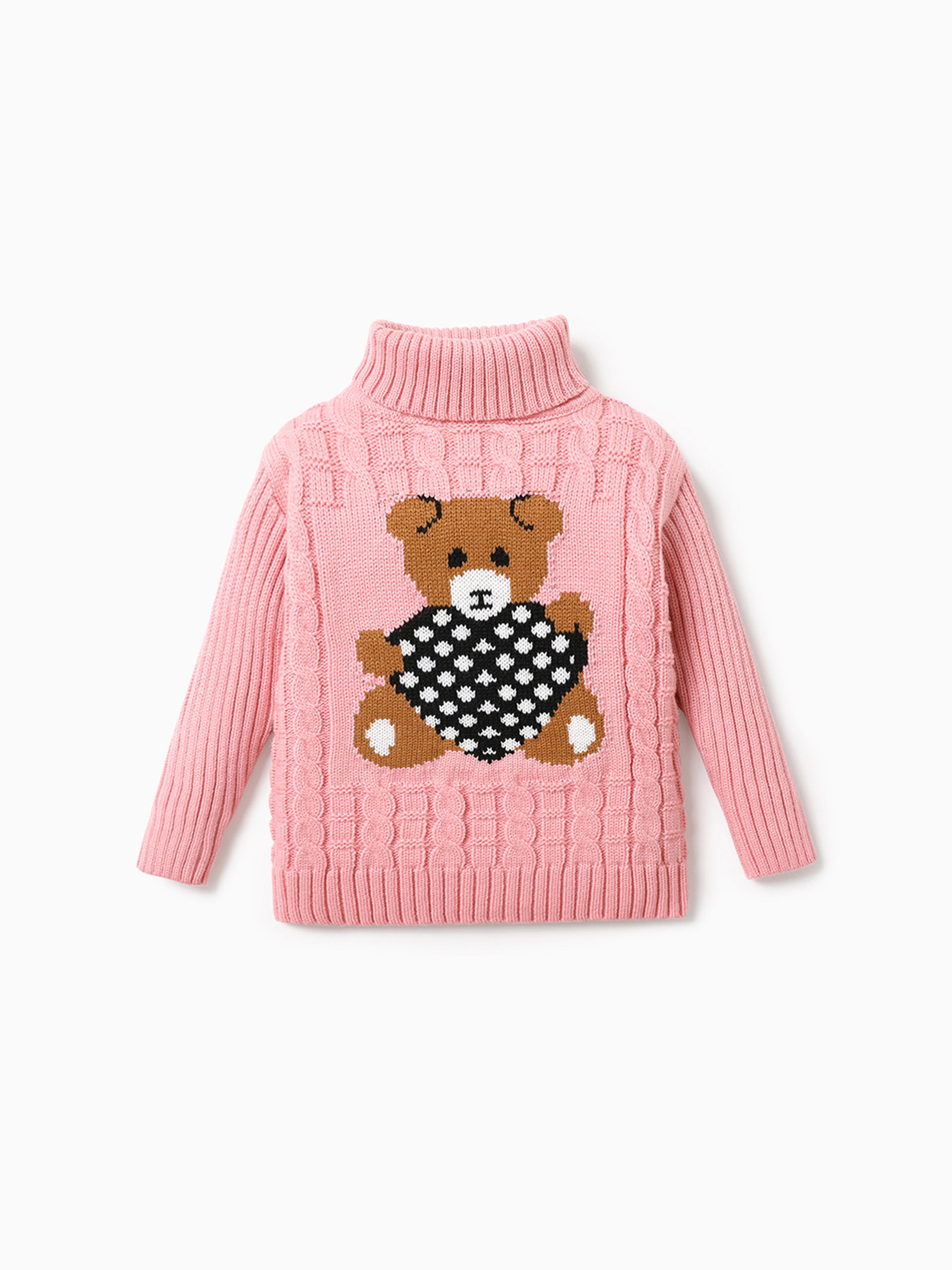 

Baby / Toddler Adorable Bear Print Long-sleeve Sweater