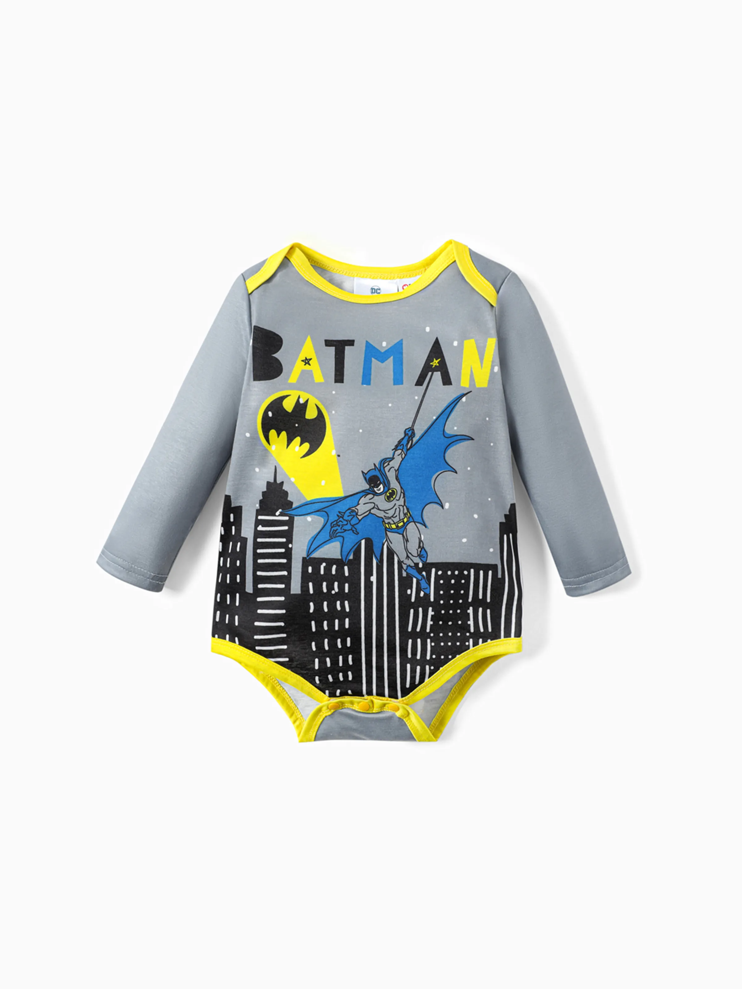 

Batman Baby Boy Classic Logo Hooded Sweatshirt and Bodysuit and Pants