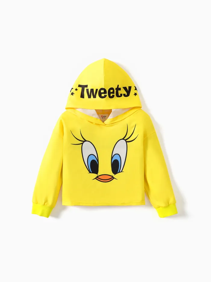 Looney Tunes Criança Menina Estampado animal Com capuz Sweatshirt