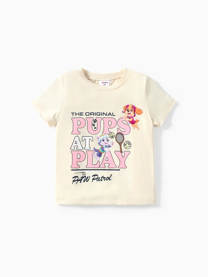 Paw Patrol Kleinkind Mädchen 1 Stück Glückliche Welpen beim Spielen Shorty T-Shirt