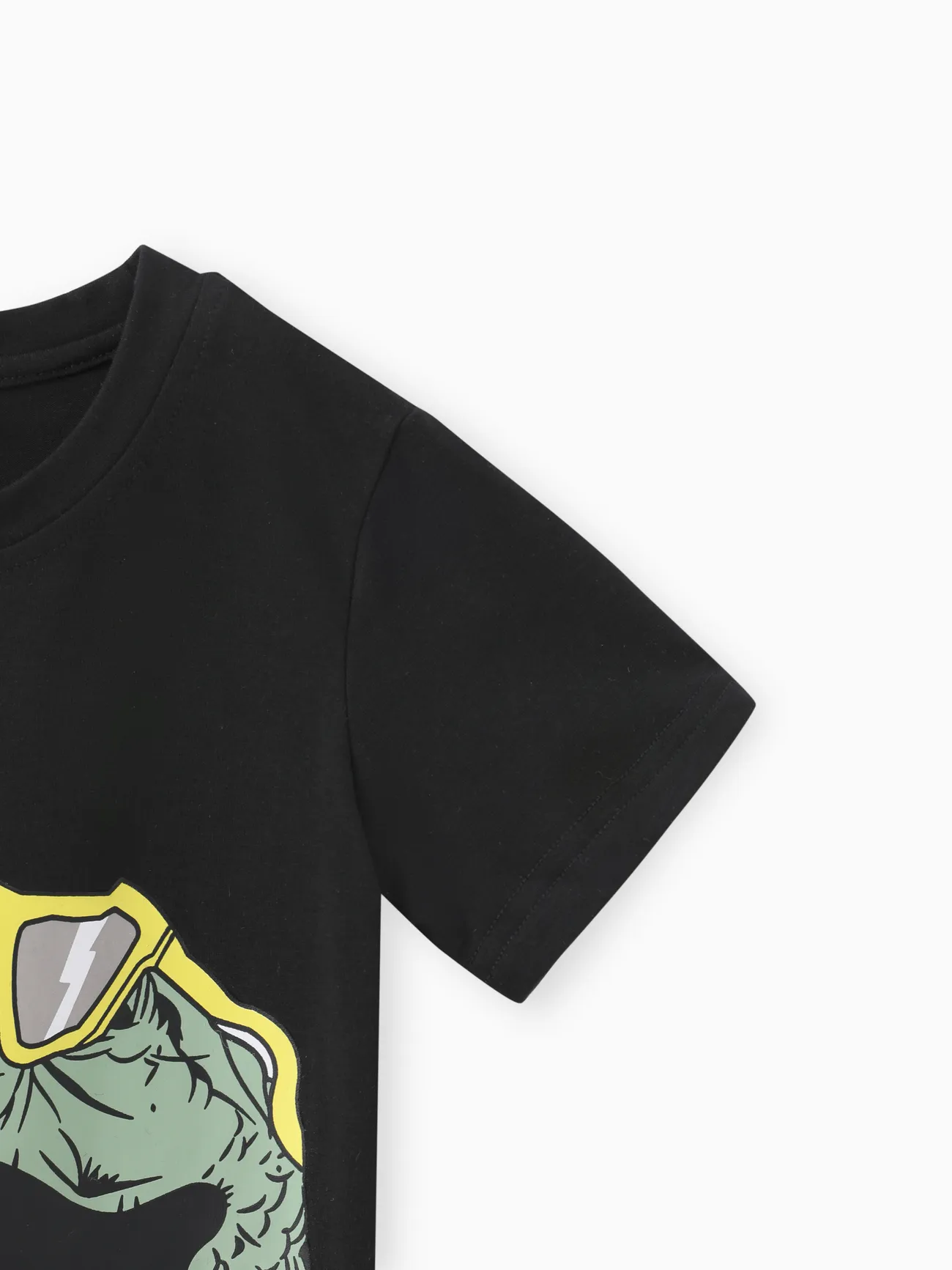 Pale Green - 2pcs Toddler Boy Playful Dinosaur Print Tee & Cargo Shorts Set - image 4