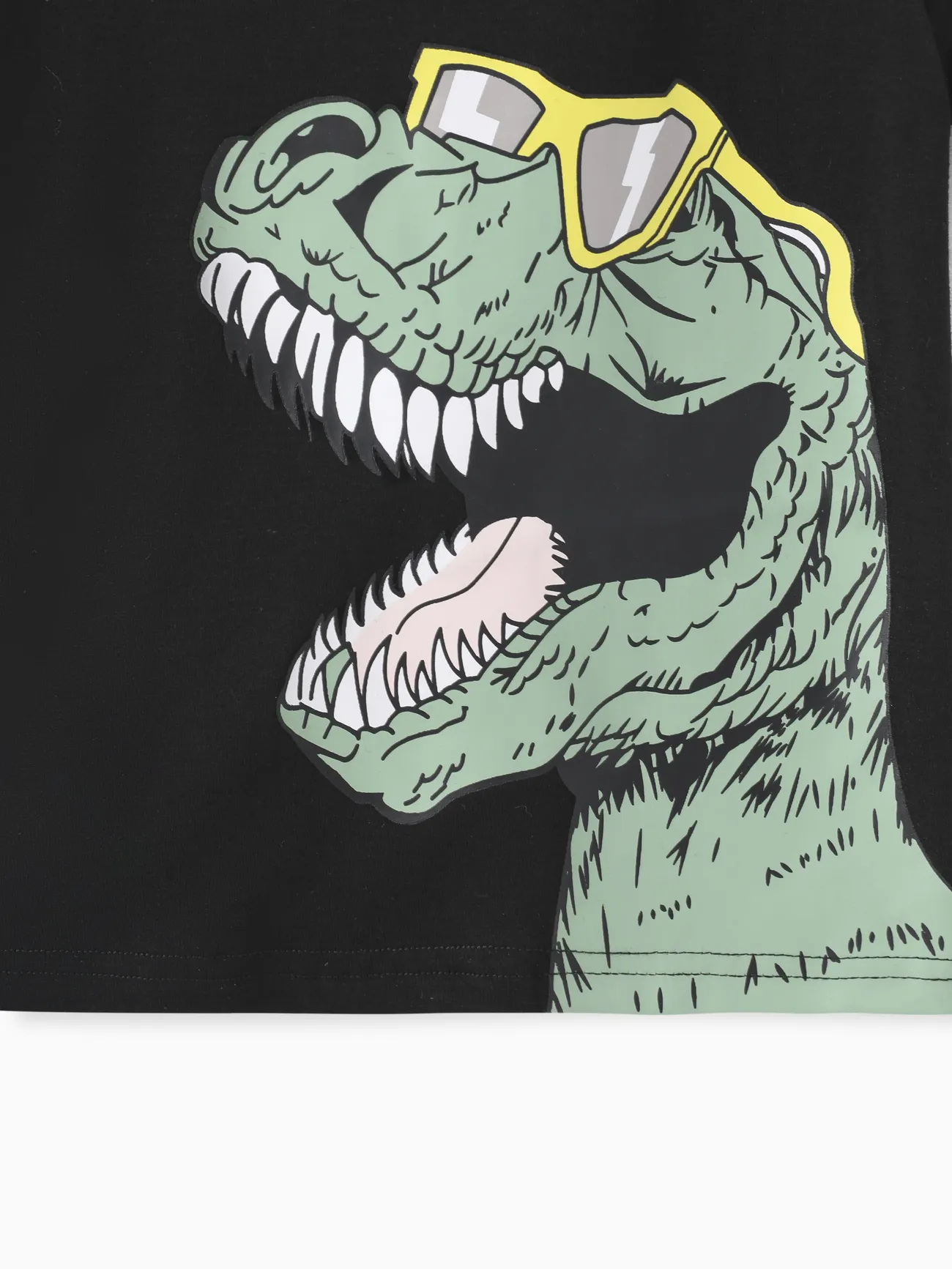 Pale Green - 2pcs Toddler Boy Playful Dinosaur Print Tee & Cargo Shorts Set - image 5