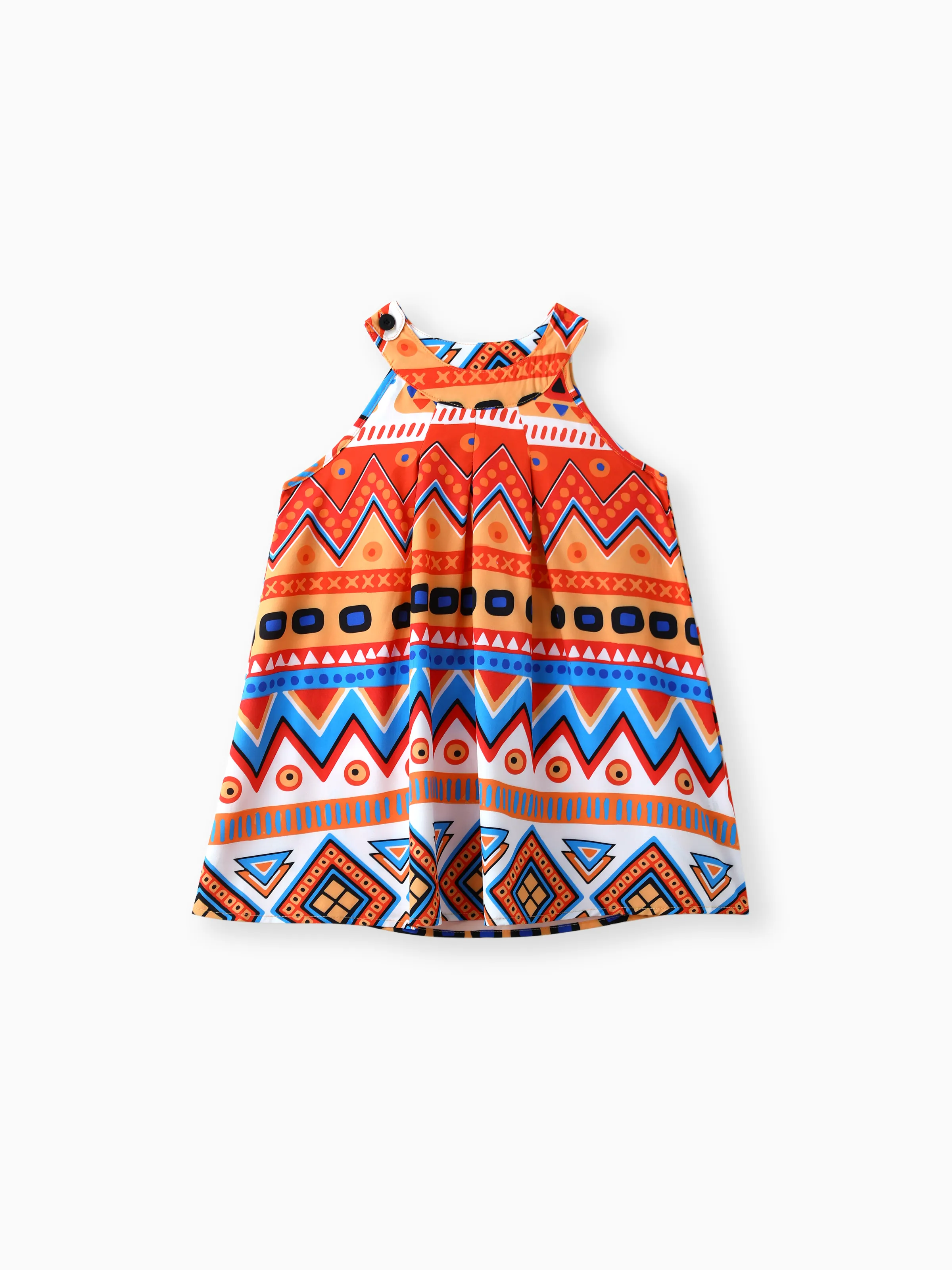 

Toddler Girl Exotic Boho Sleeveless Halter Dress