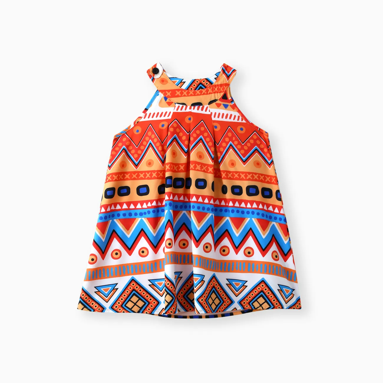 Toddler Girl Exotic Boho Sleeveless Halter Dress
