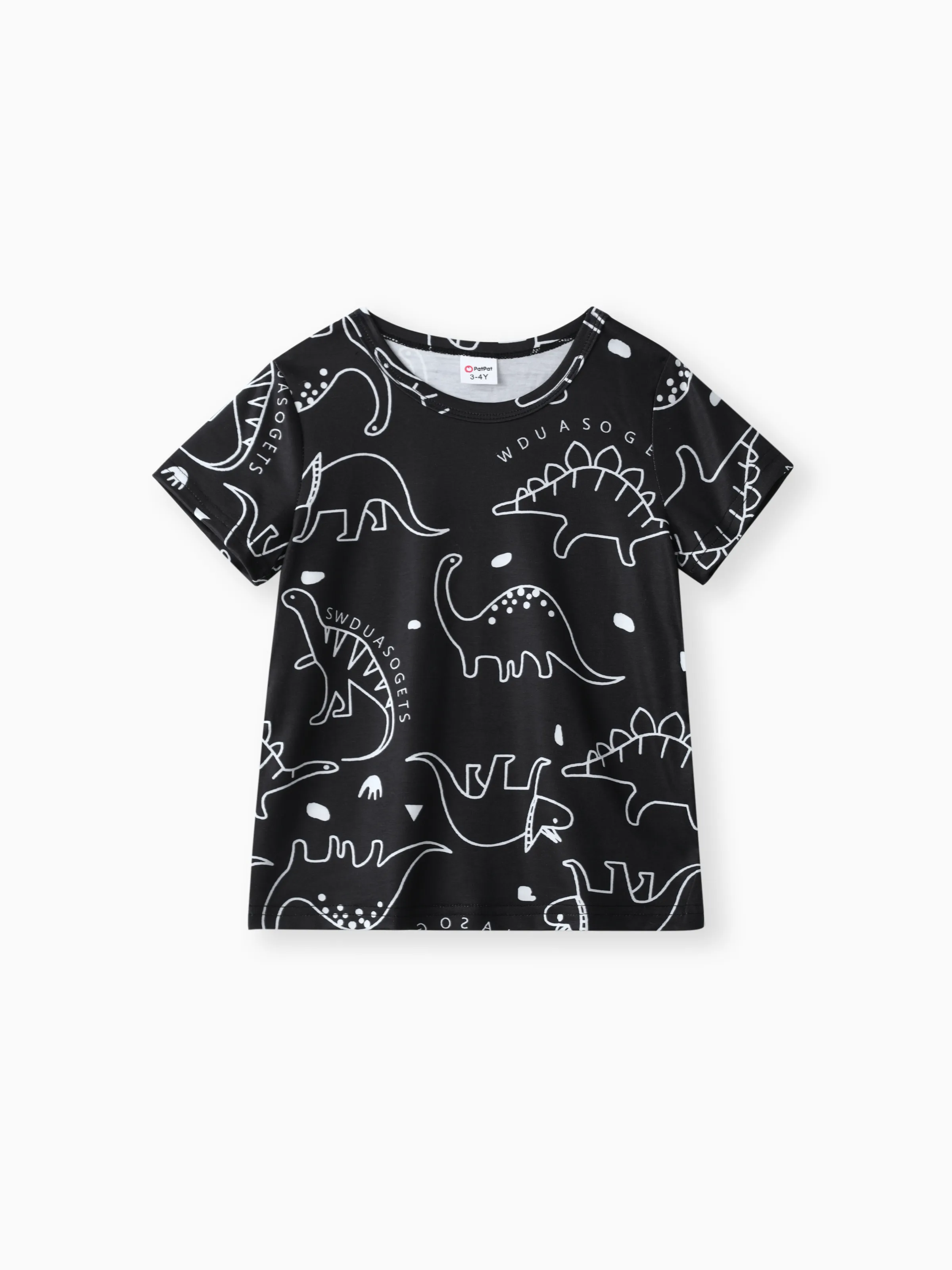 

Toddler Boy Animal Dinosaur Print Short-sleeve Tee