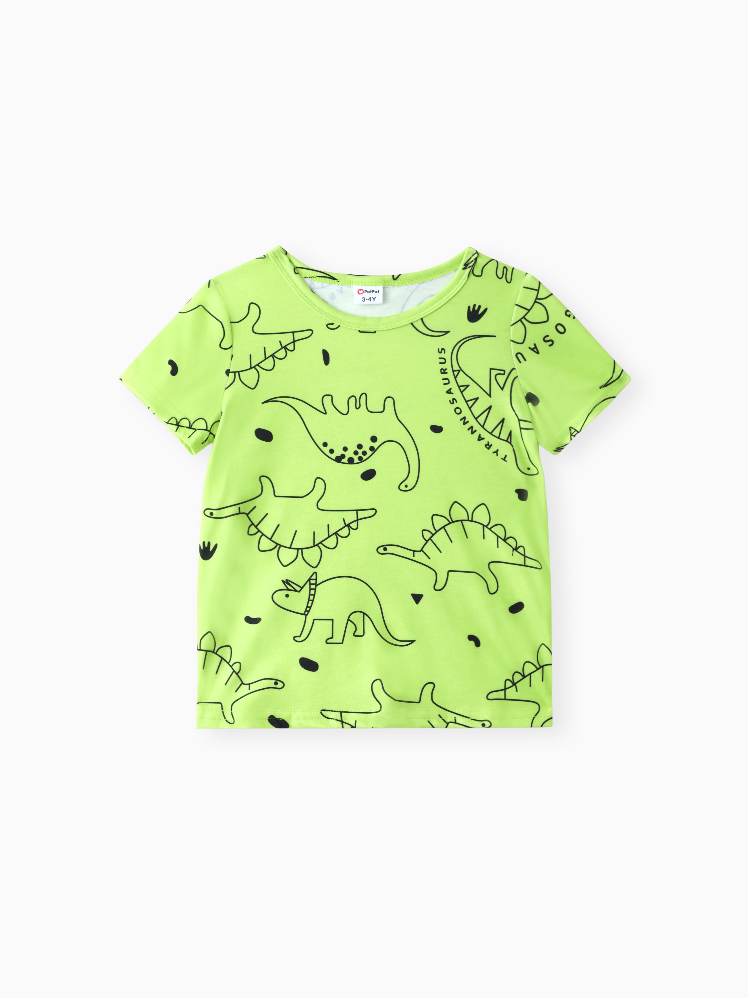 

Toddler Boy Animal Dinosaur Print Short-sleeve Tee