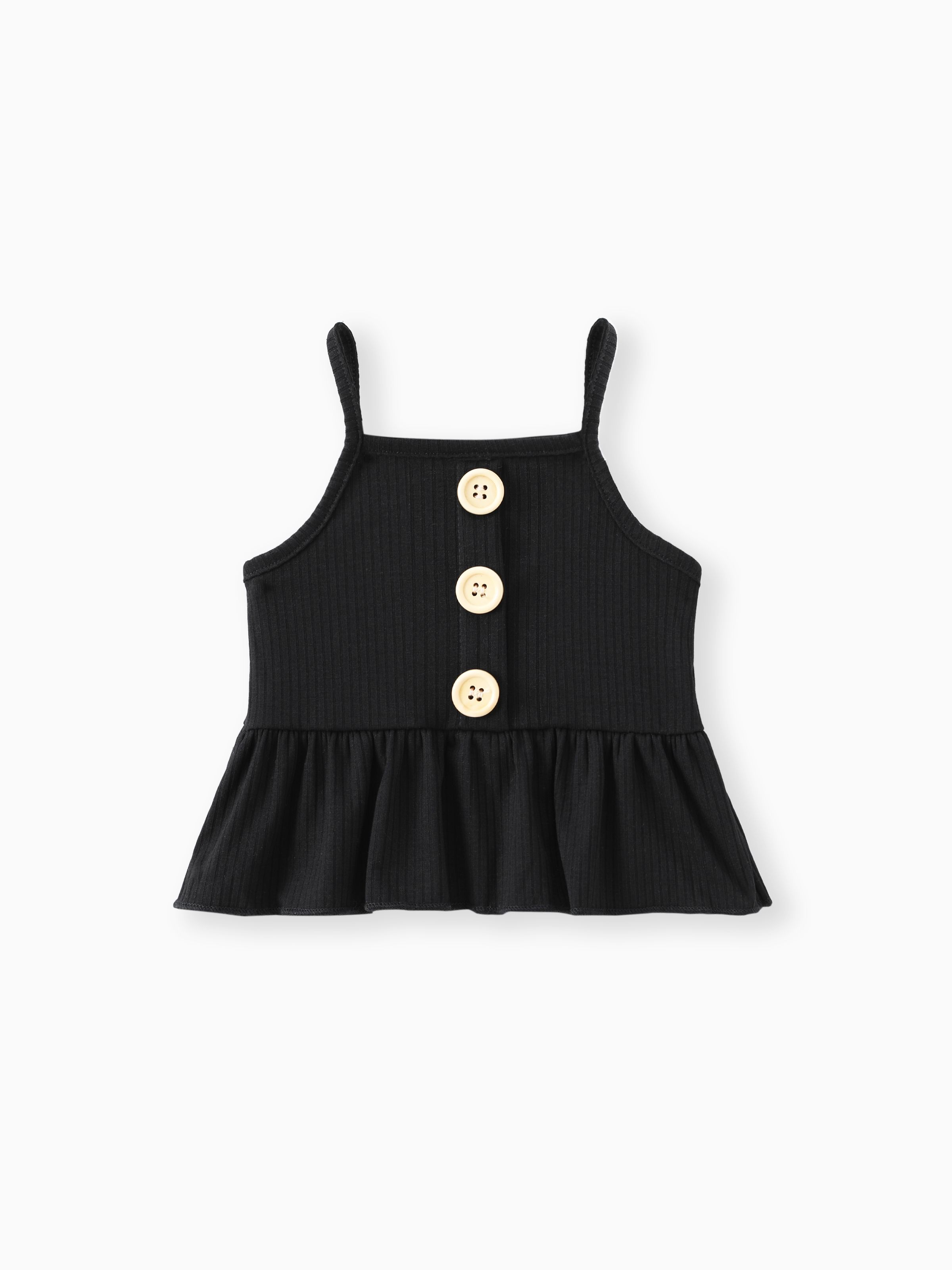 spaghetti strap peplum top