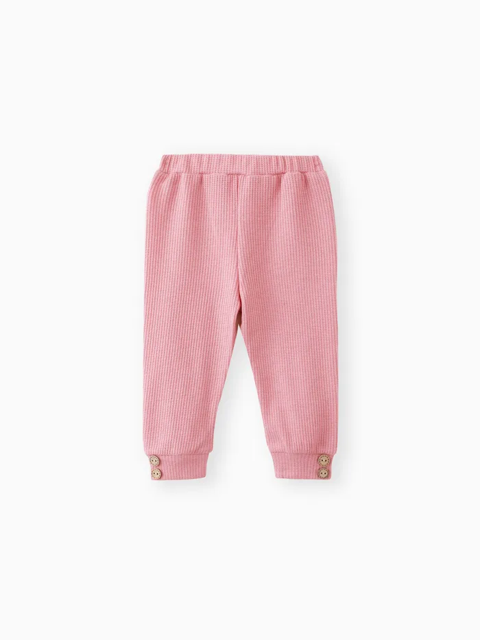 pantaloni della tuta da bambino/bambino 95% cotone waffle