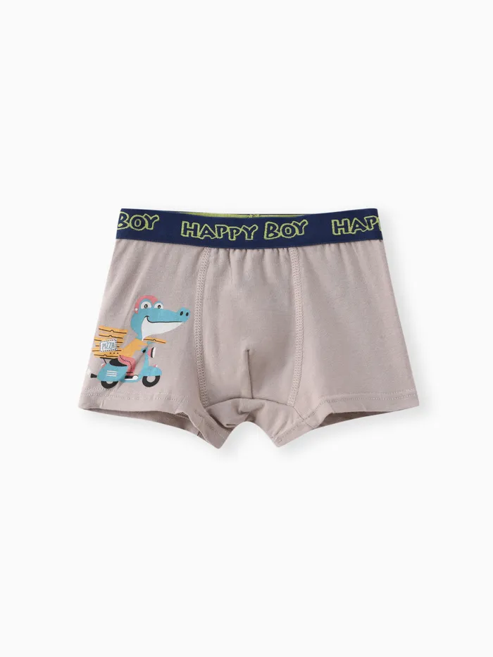 Childlike Dinosaur Boy's Cotton Underwear Set