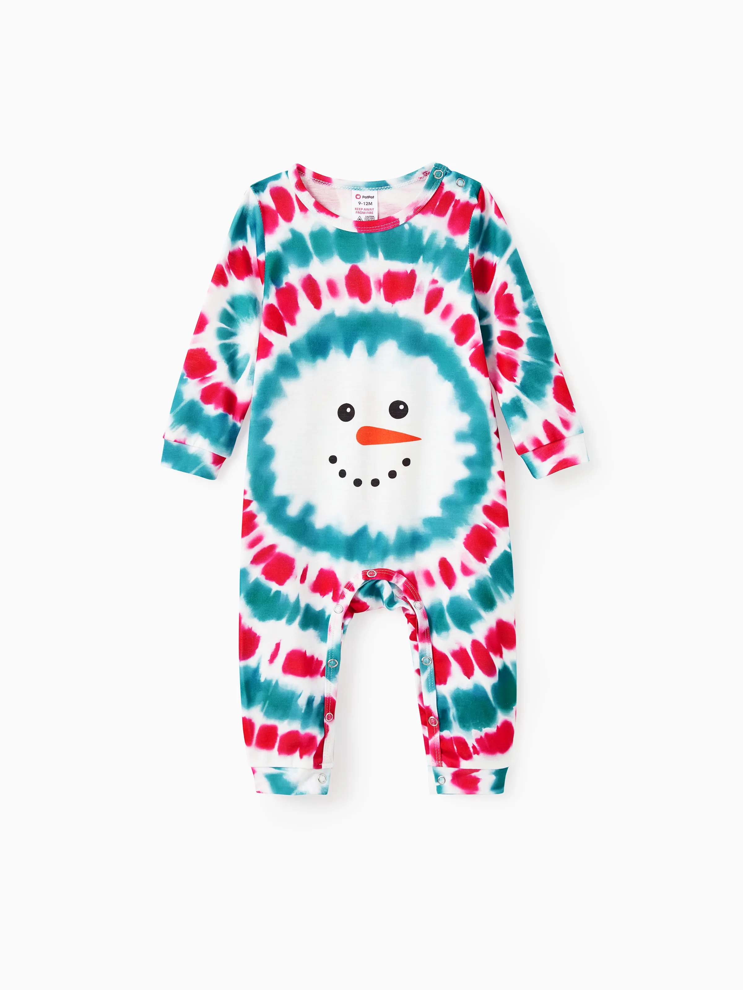 

Christmas Snowman Print Family Matching Colorful Pajamas Sets (Flame Resistant)