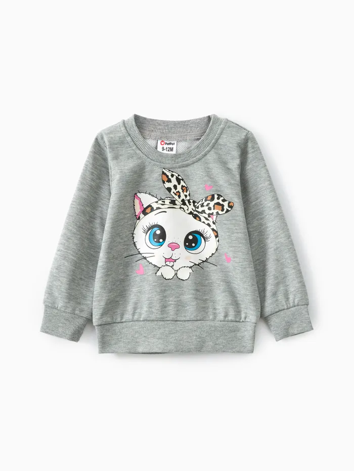 Bebé Chica Conejo Infantil Manga larga Sudadera