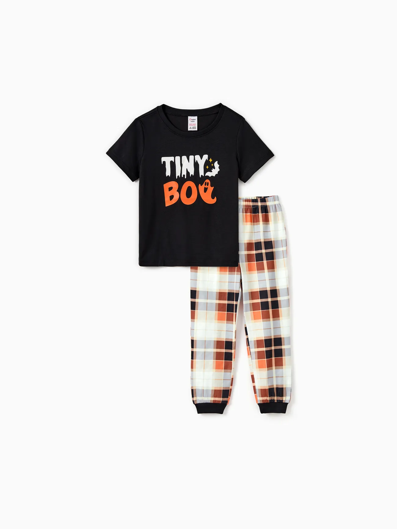 

Halloween Family Mtaching Letter Print Pajamas