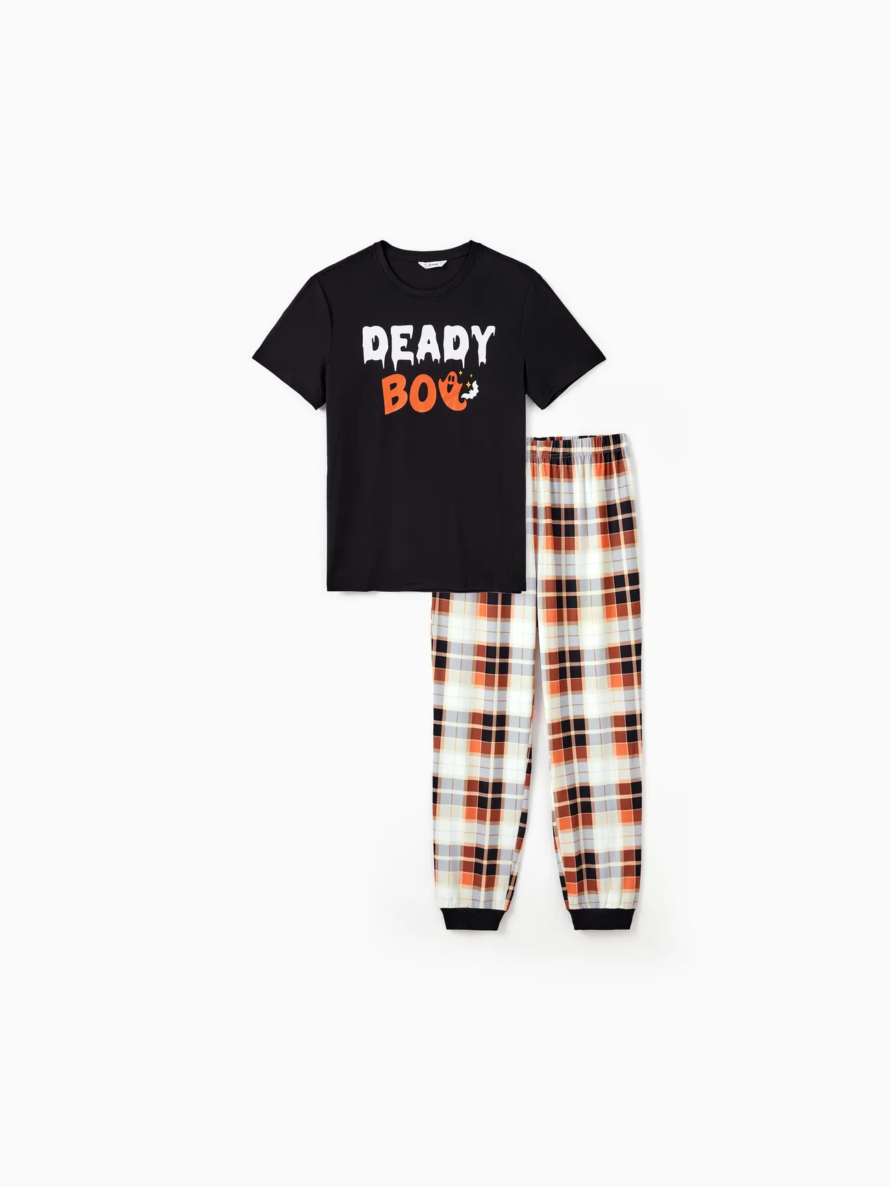 

Halloween Family Mtaching Letter Print Pajamas