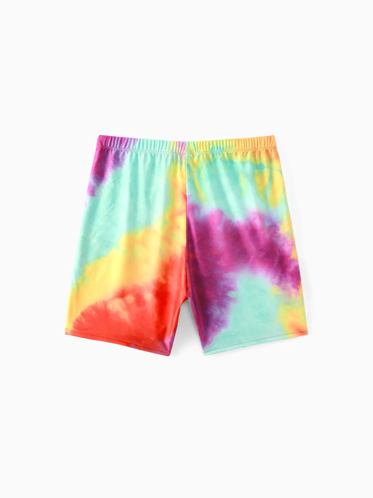 

Family Matching Tie Dye Cut Out Waist One-Shoulder One-piece Swimsuit or Swim Trunks Shorts