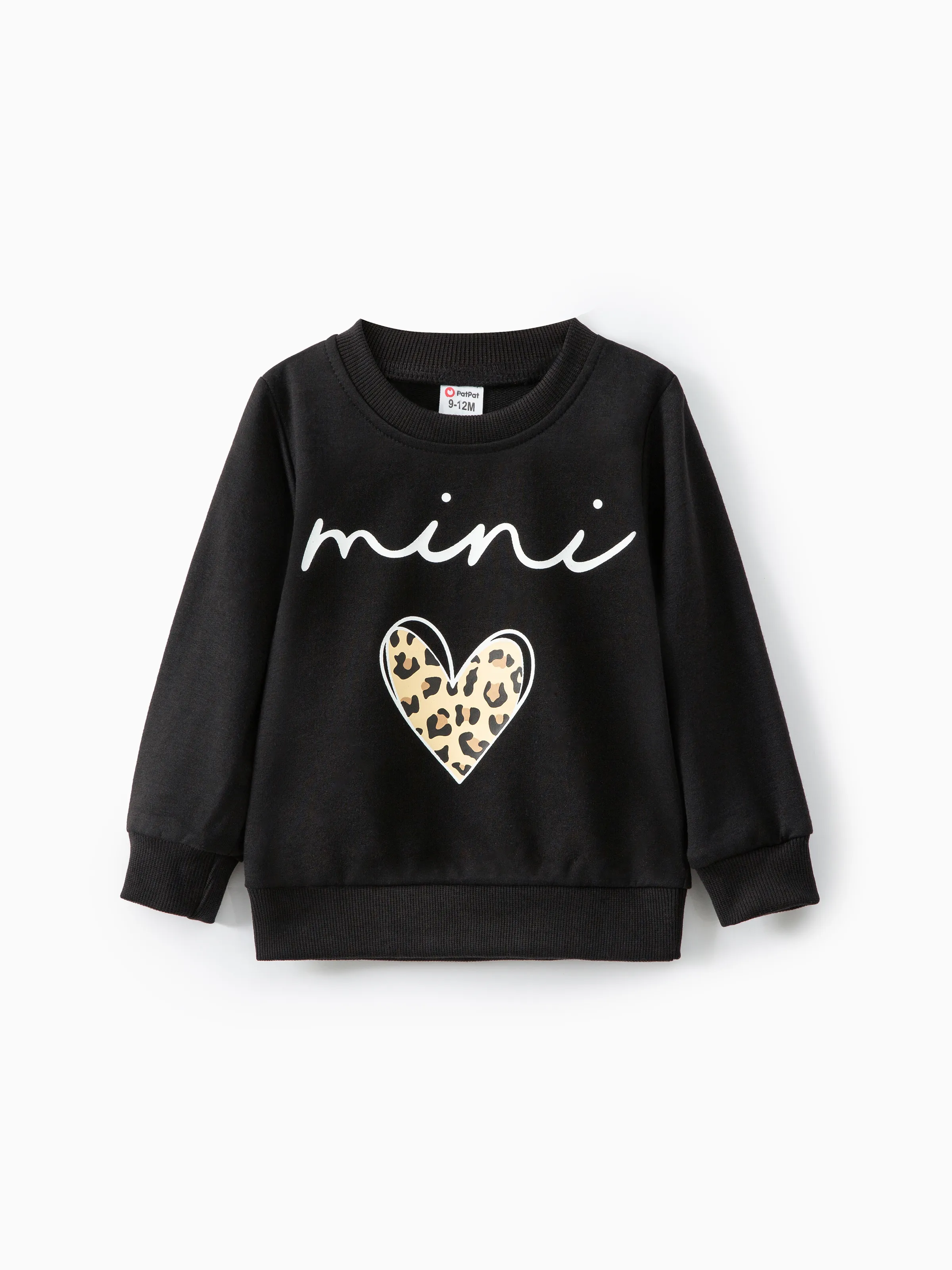 

Baby Boy/Girl Letters & Heart Print Long-sleeve Sweatshirt