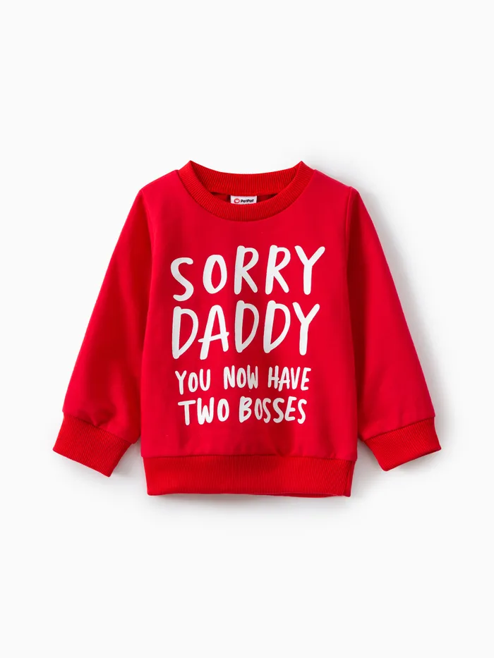 Baby Boy Letter Print Sweatshirt