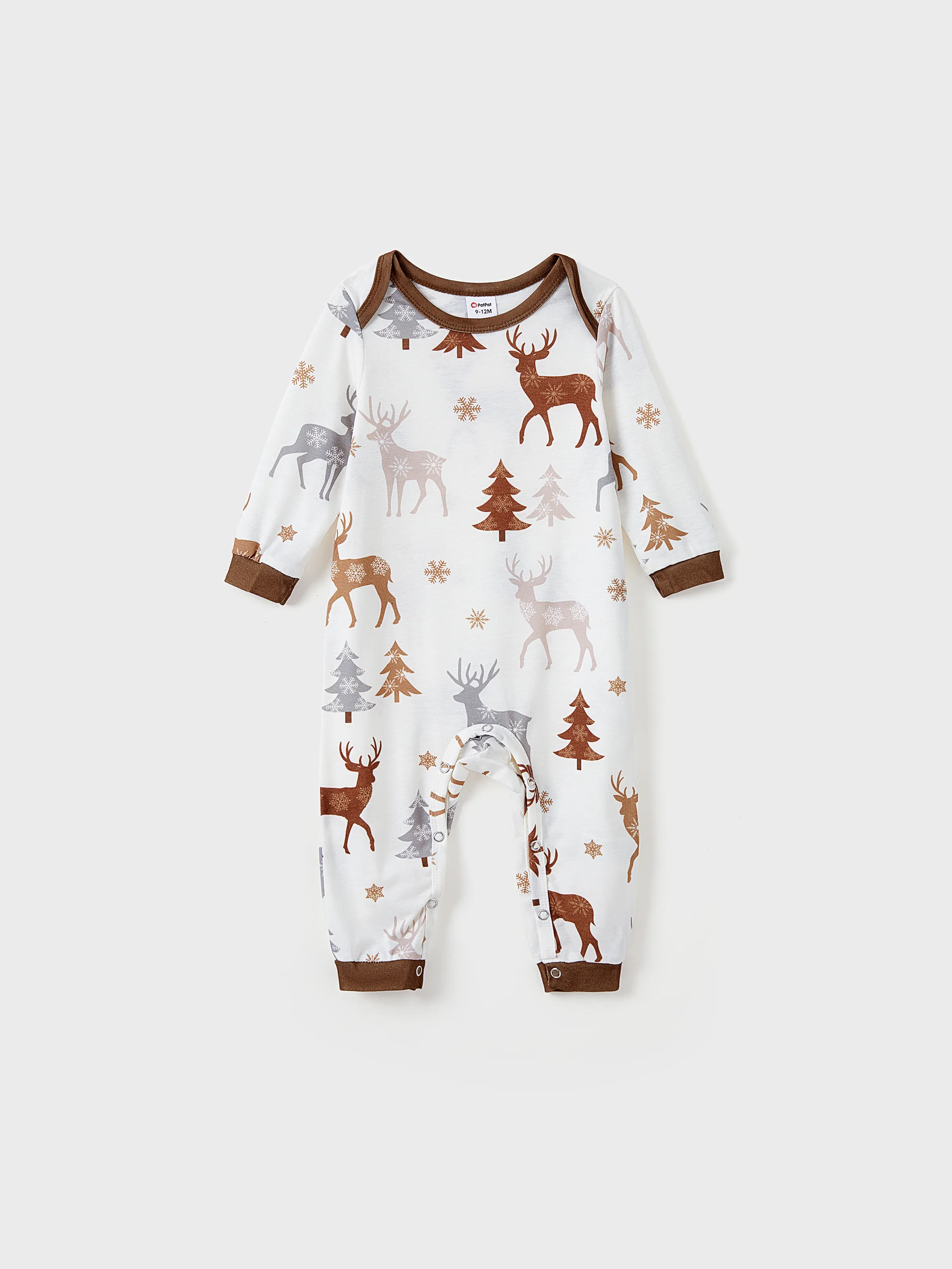 

Christmas Family Matching Reindeer&Trees Print Long-sleeve Pajamas Sets