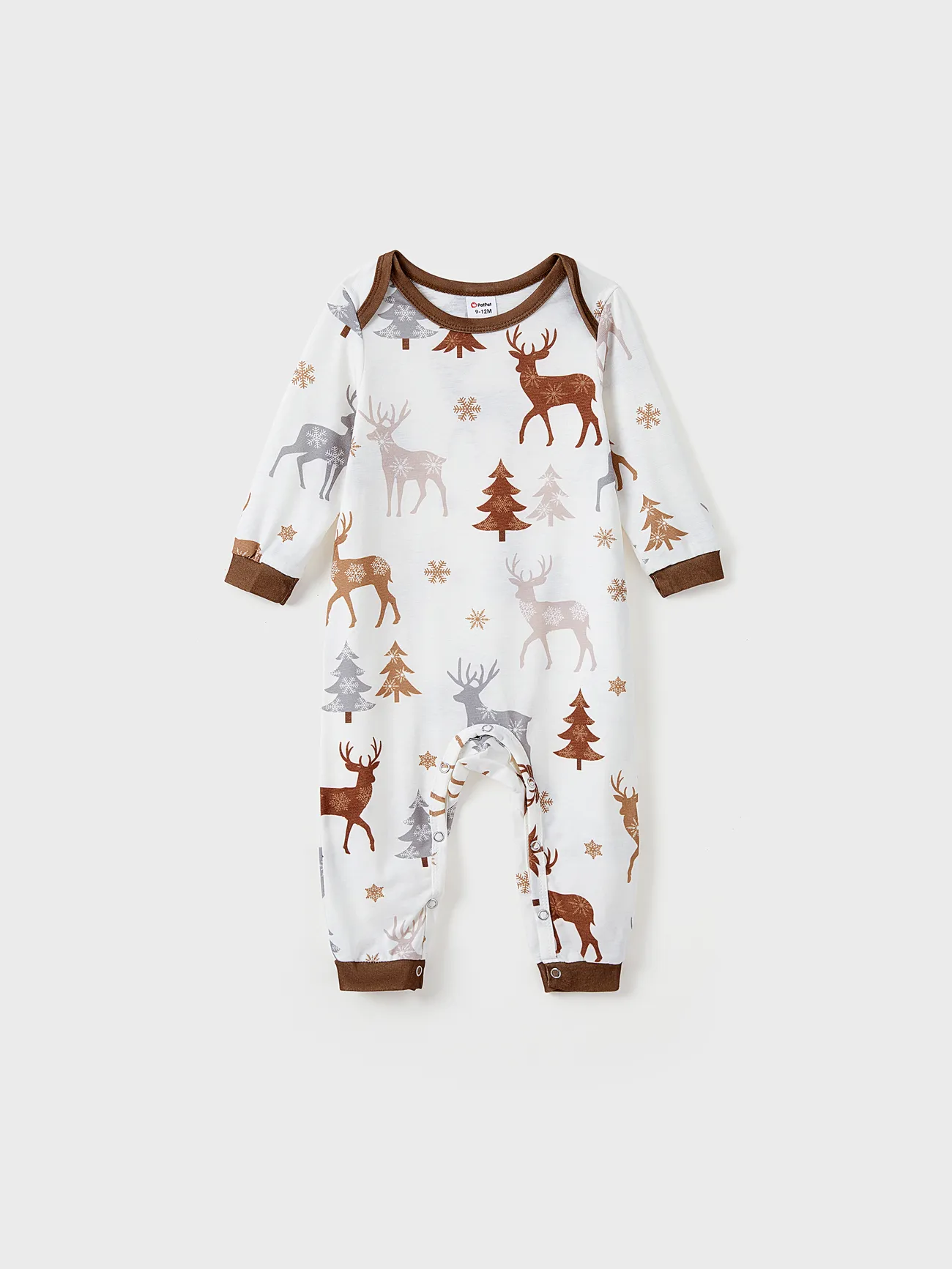 

Christmas Family Matching Reindeer&Trees Print Long-sleeve Pajamas Sets