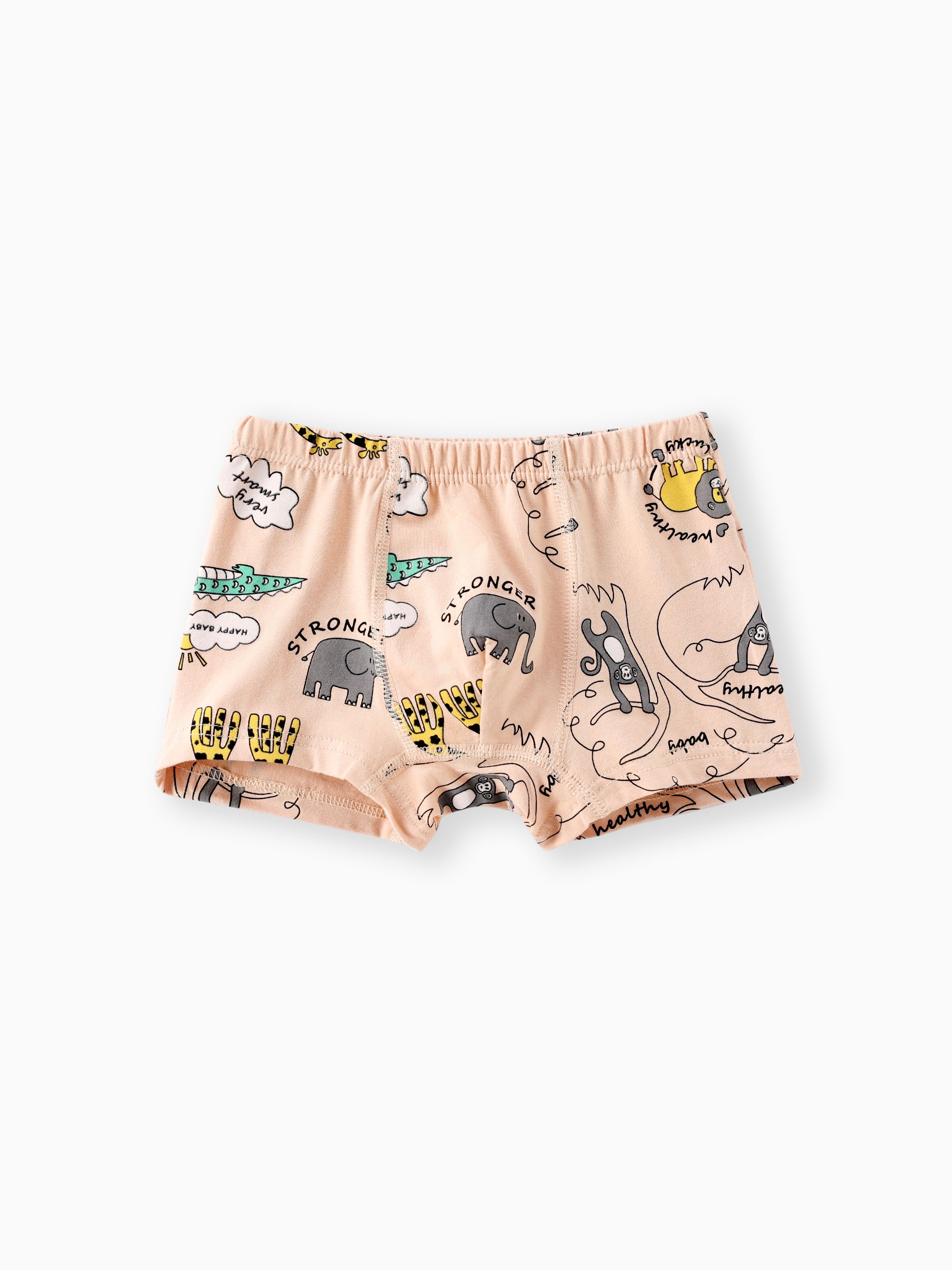 

Childlike Animal Pattern Cotton Tight Boy Underwear Set