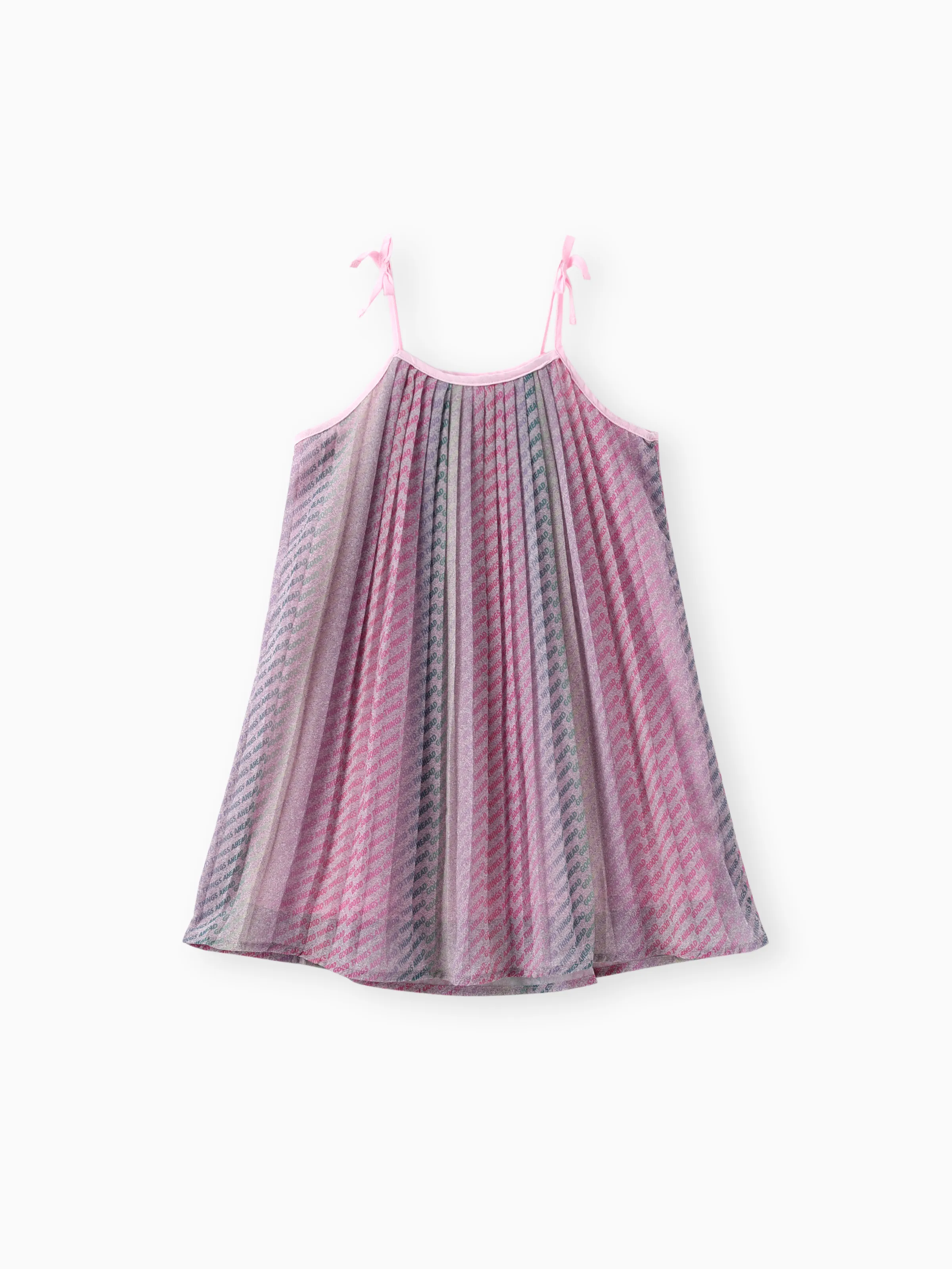 Sweet Hanging Strap Cotton Girl Dress - 1 pcs