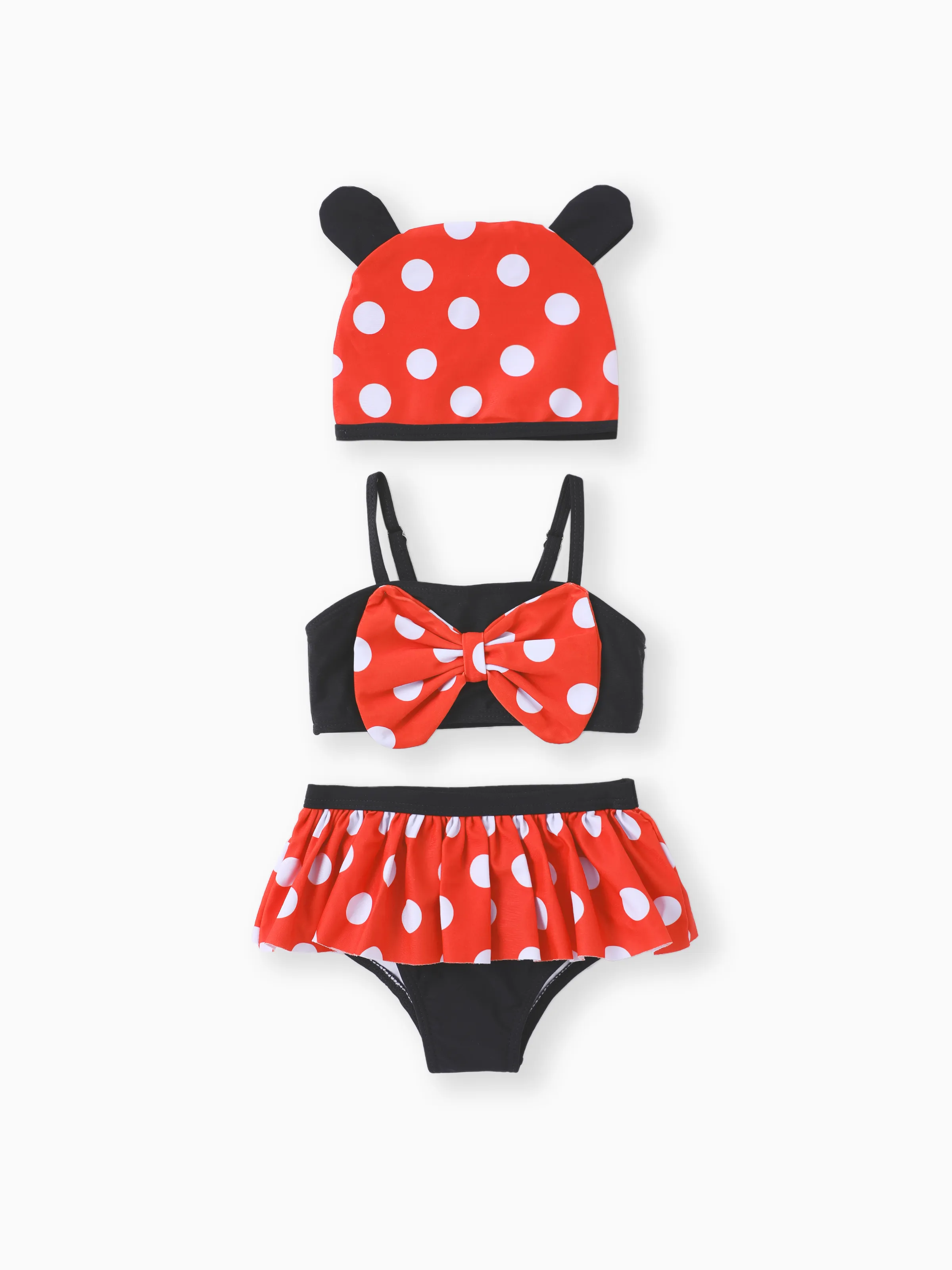 Hyper-Tactile 3D Polka Dot Neonata Set Costumi Da Bagno