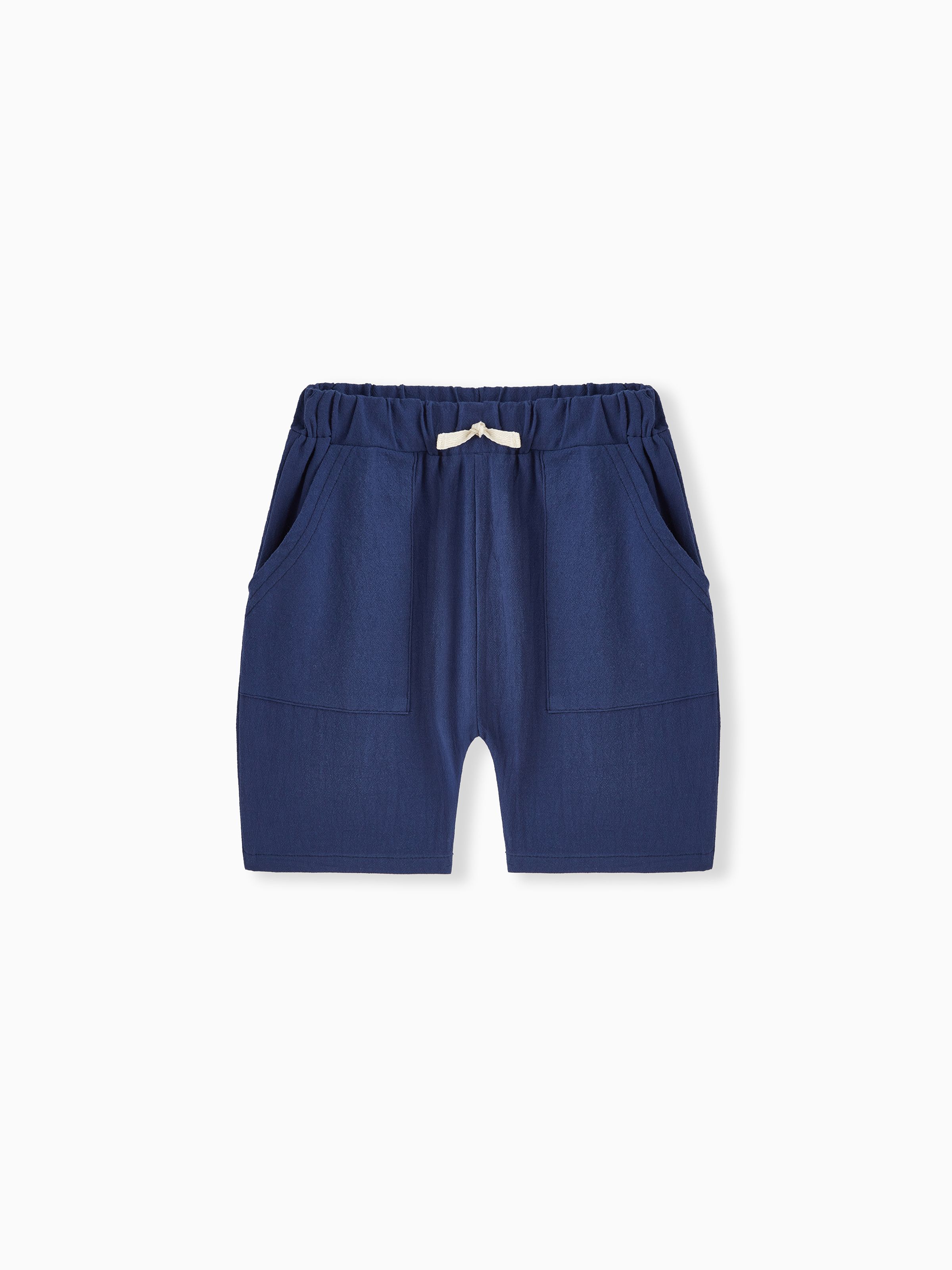 

Summer Toddler Boy Shorts Solid Color Pocket Casual
