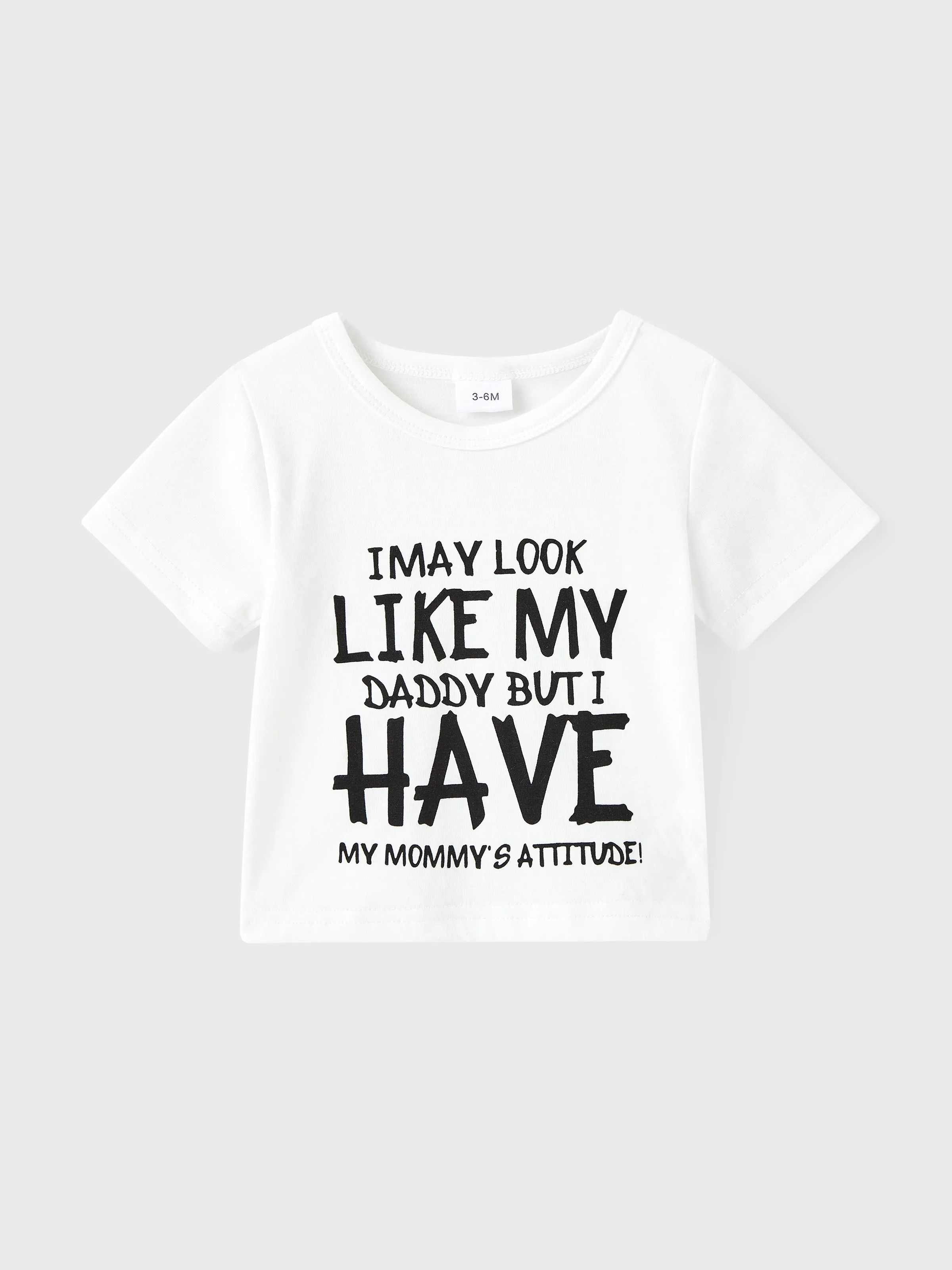 Baby Girl/Boy Short-sleeve Slogan Tee