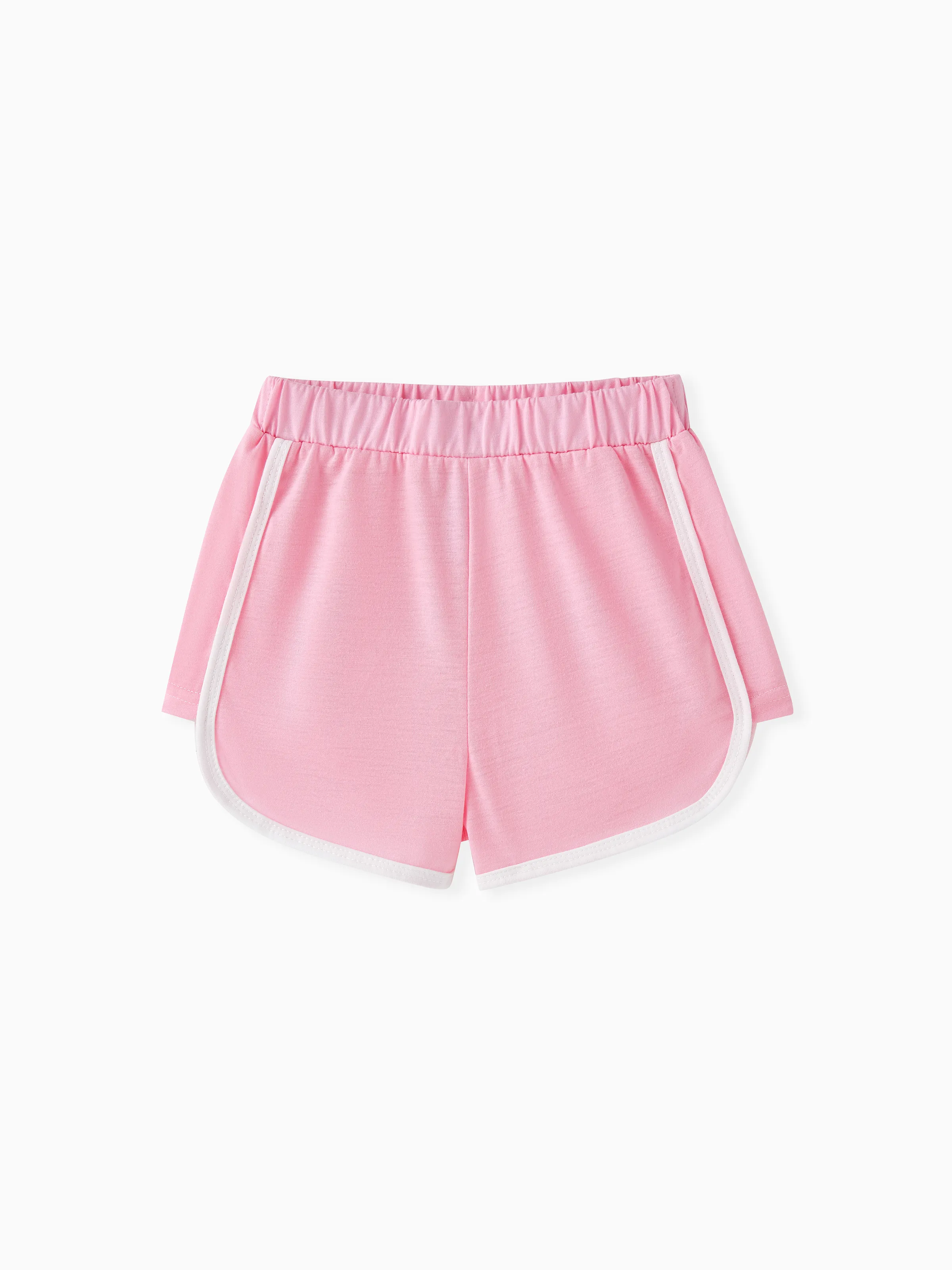 

Kid Girl Colorblock Elasticized Shorts