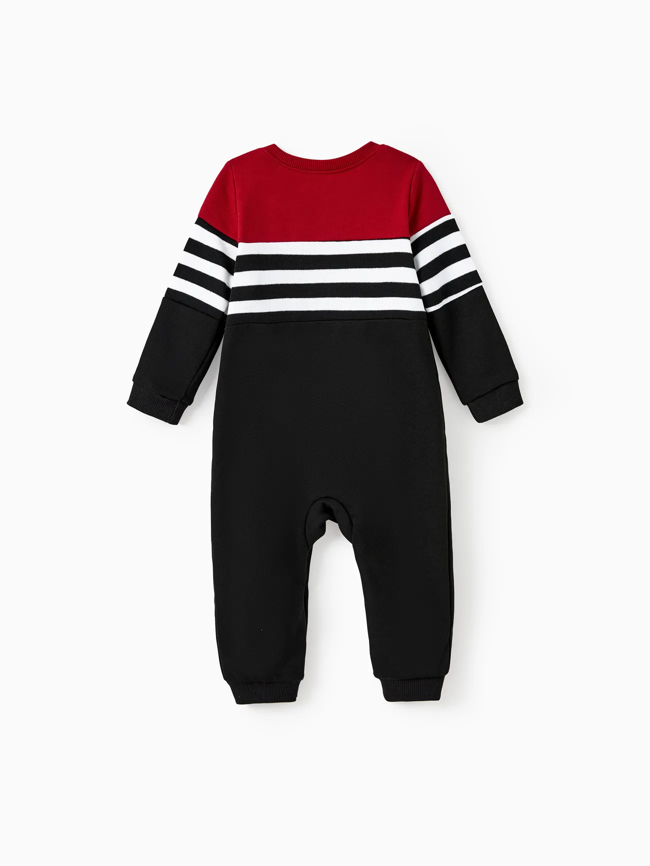 Bébé - Look Familial Manches longues Tenues de famille assorties Hauts - Bloc de Couleur - image 13