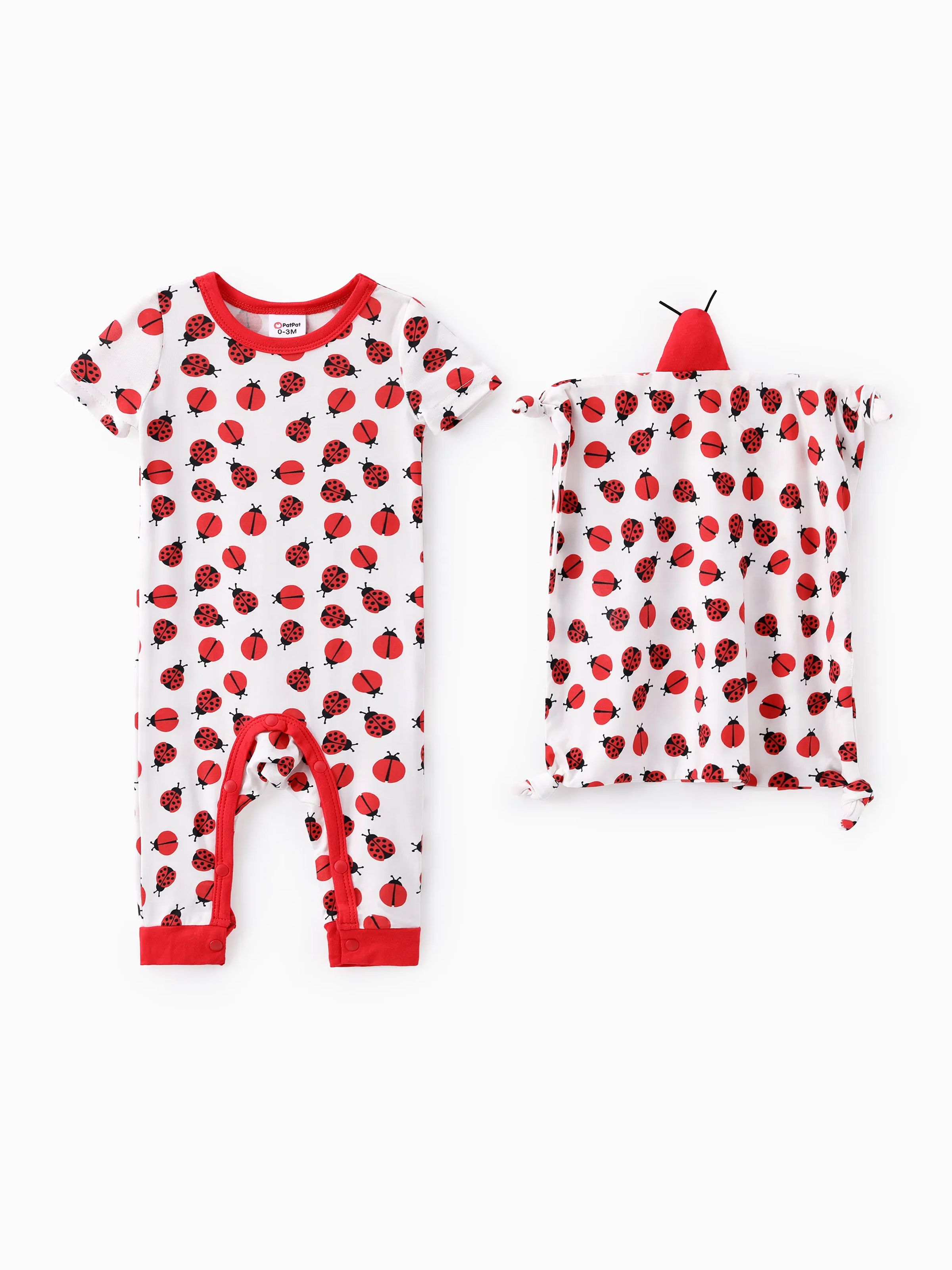 

Baby Boy/Girl 2pcs Bamboo Jumpsuit with Soothing Towel