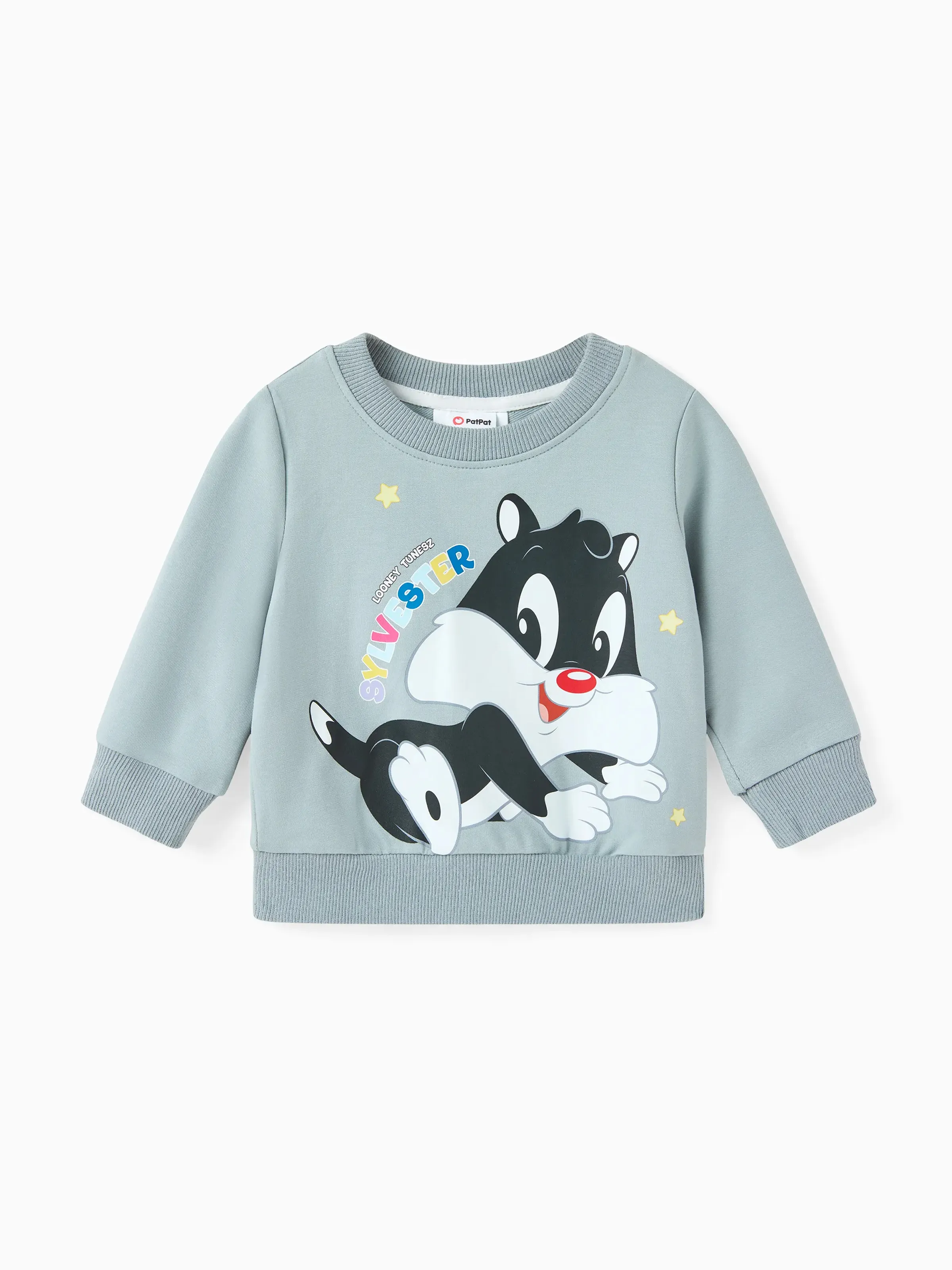 

Looney Tunes Baby Boy/Girl Cartoon Animal Print Cotton Long-sleeve Sweatshirt