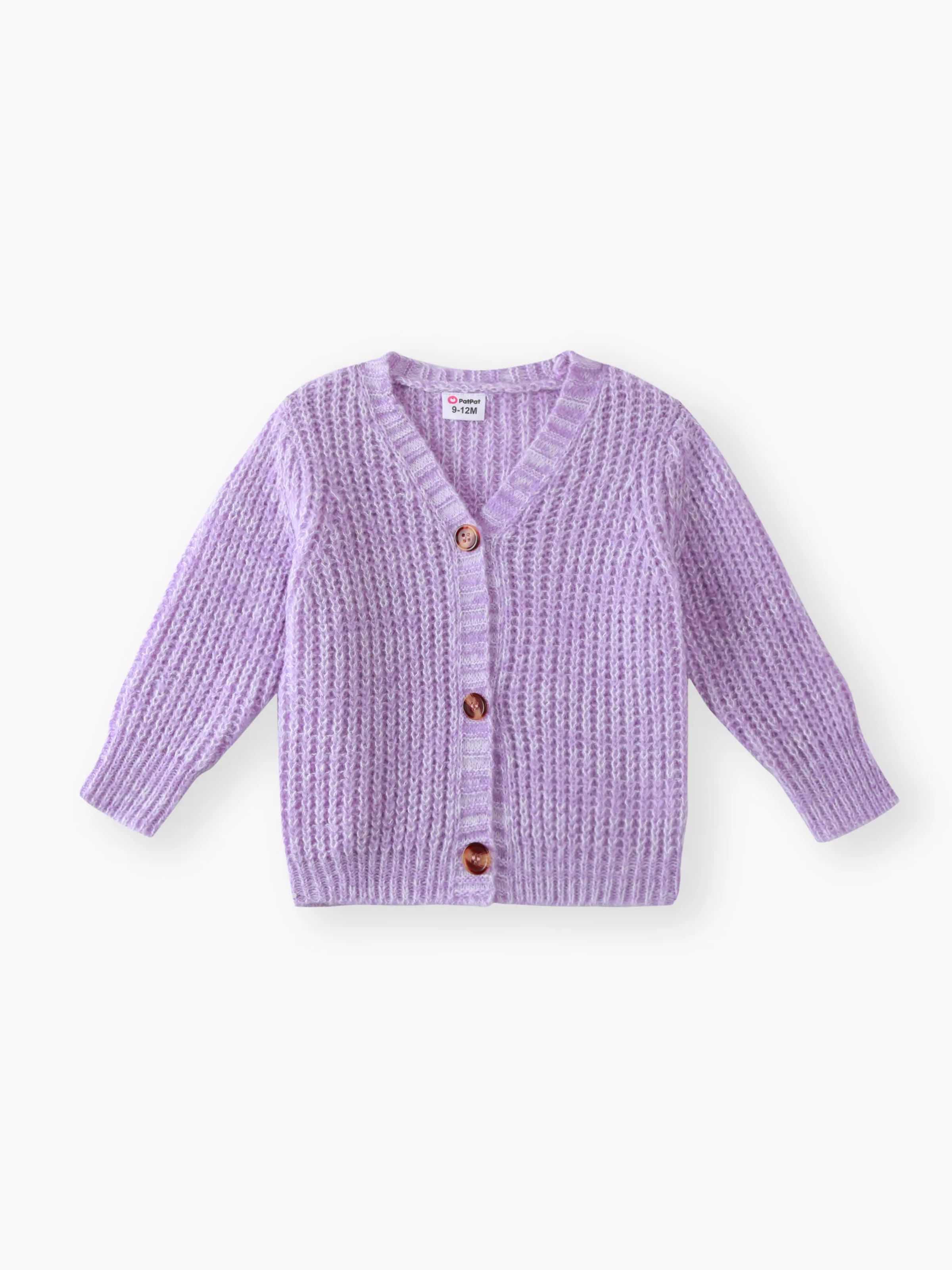 

Baby Knit Cardigans Button Sweater Coat