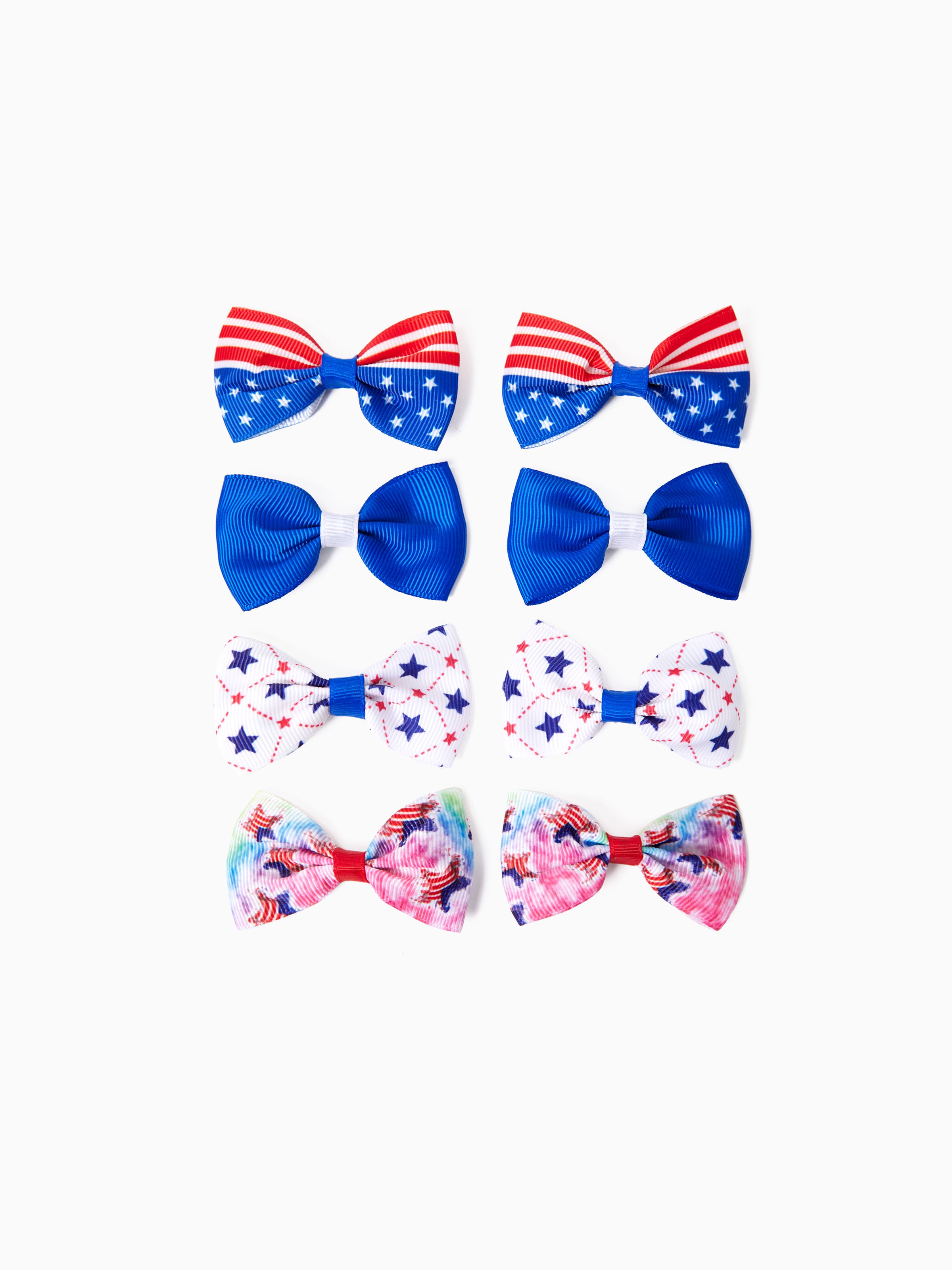 

8-pack Toddler/Kid Independence Day Colorful Girl Hair Clips