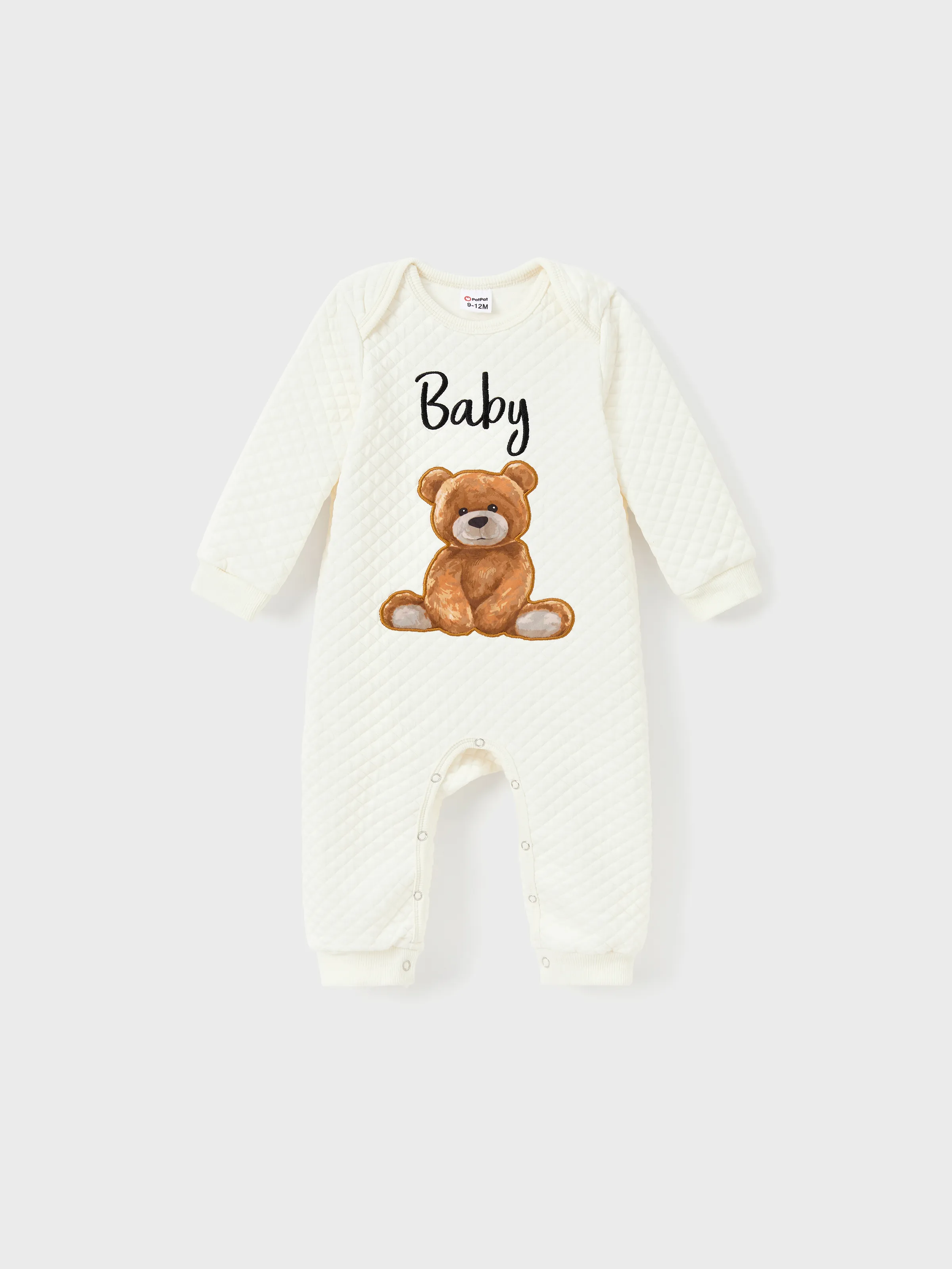 

Family Matching Bear Print Long-sleeve Tops