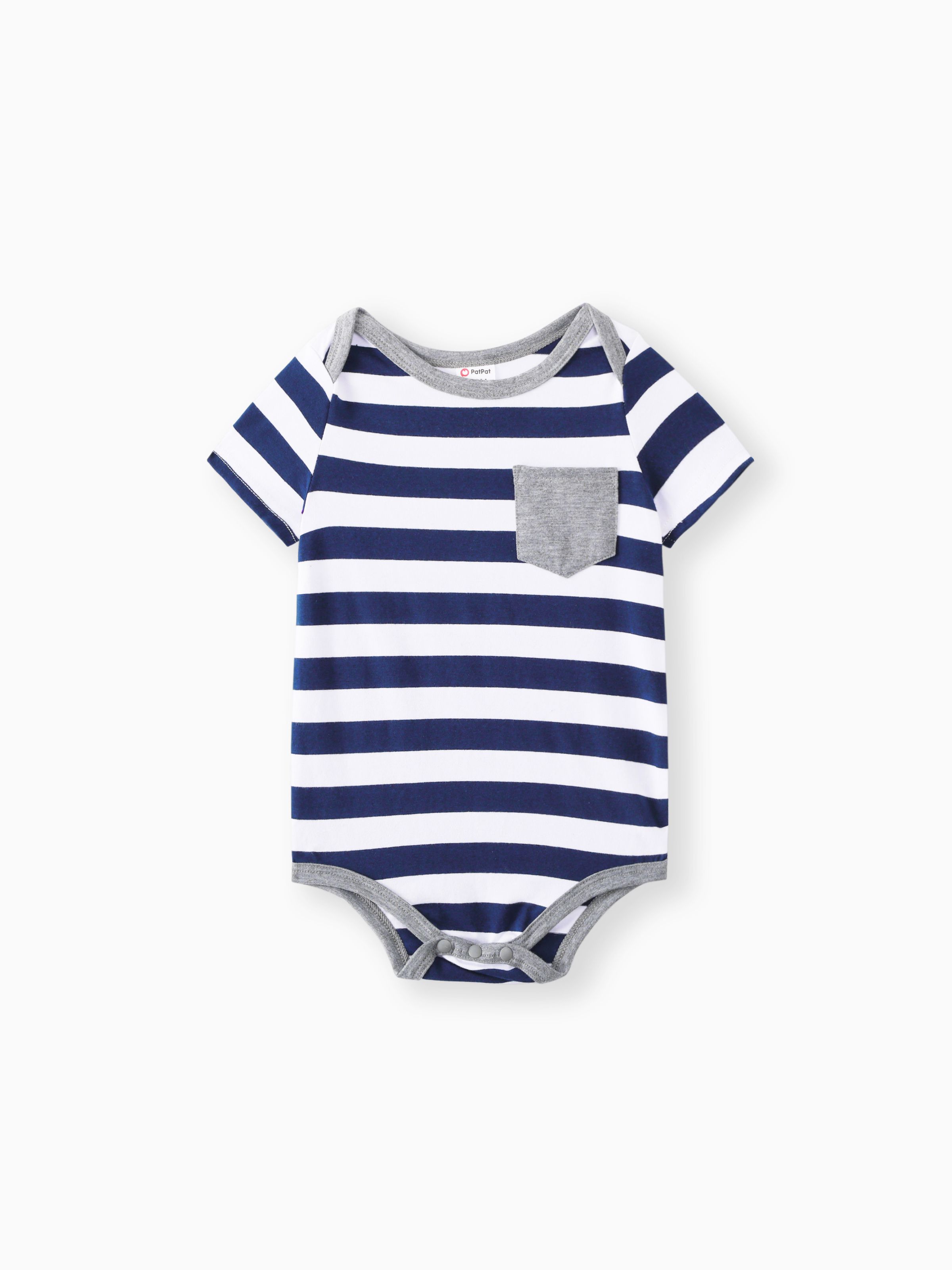

Baby Boy/Girl Stars/Striped Short-sleeve Romper