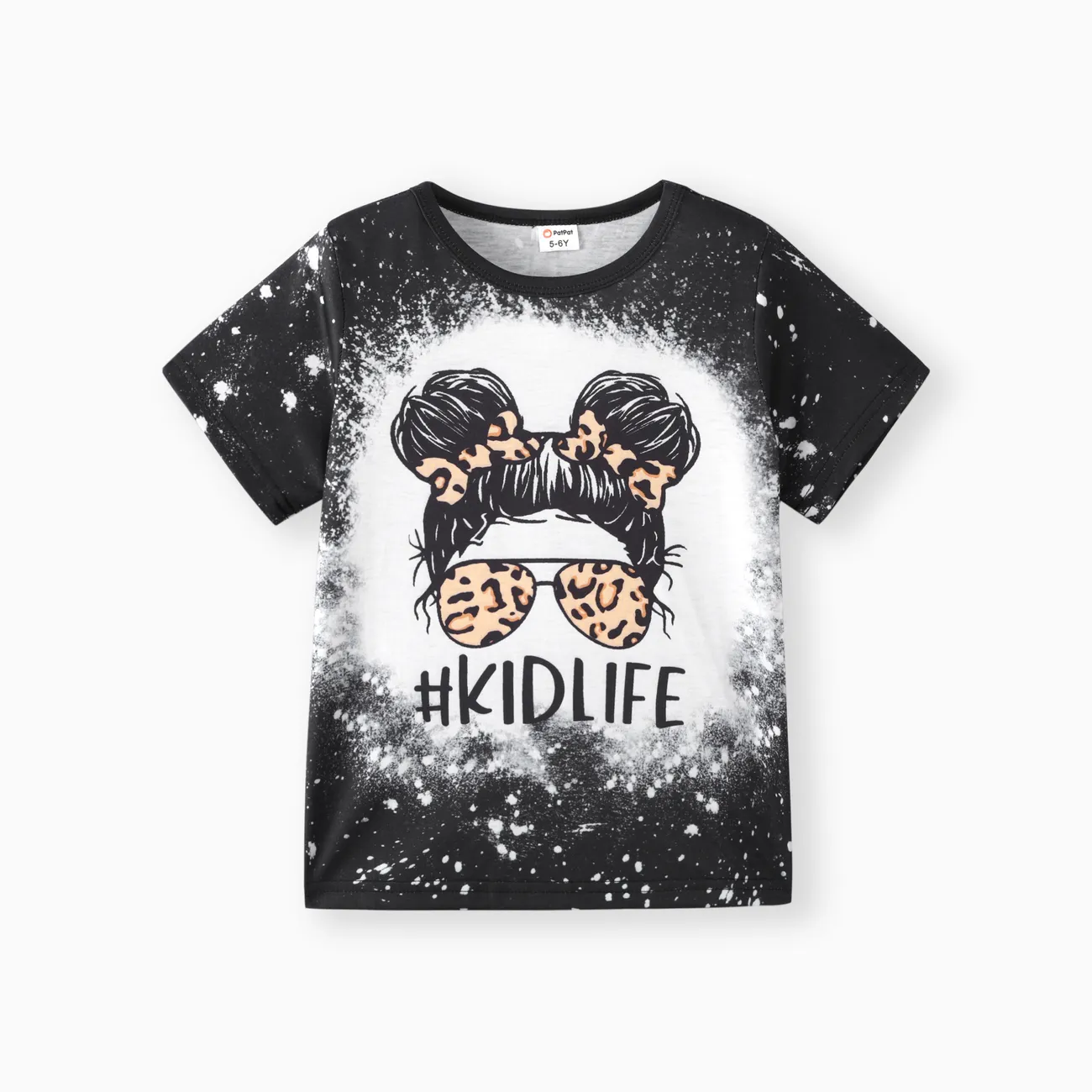 Kid Girl Figure Print Short-sleeve Tee