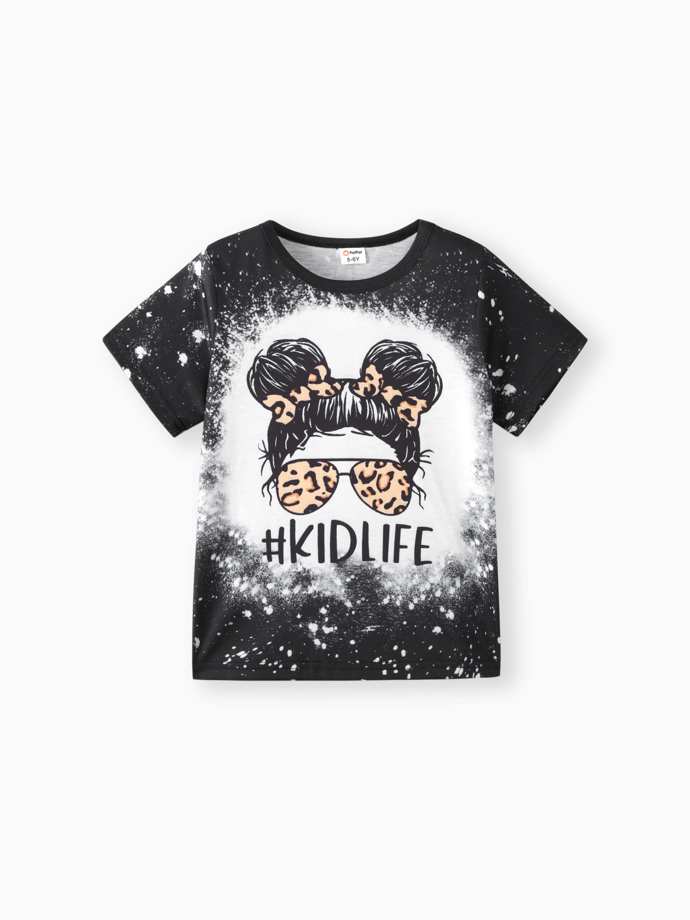 

Kid Girl Figure Print Short-sleeve Tee