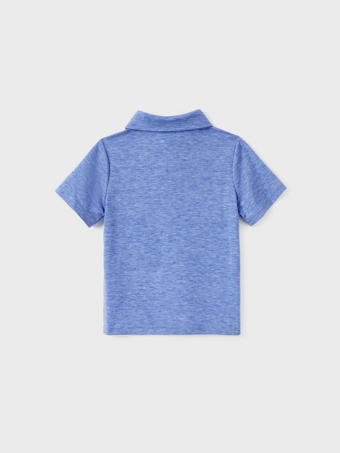 Boy - Family Matching Allover Floral Print Belted Cami Dresses and Colorblock Striped Polo Neck T-shirts Sets - Blue - image 18