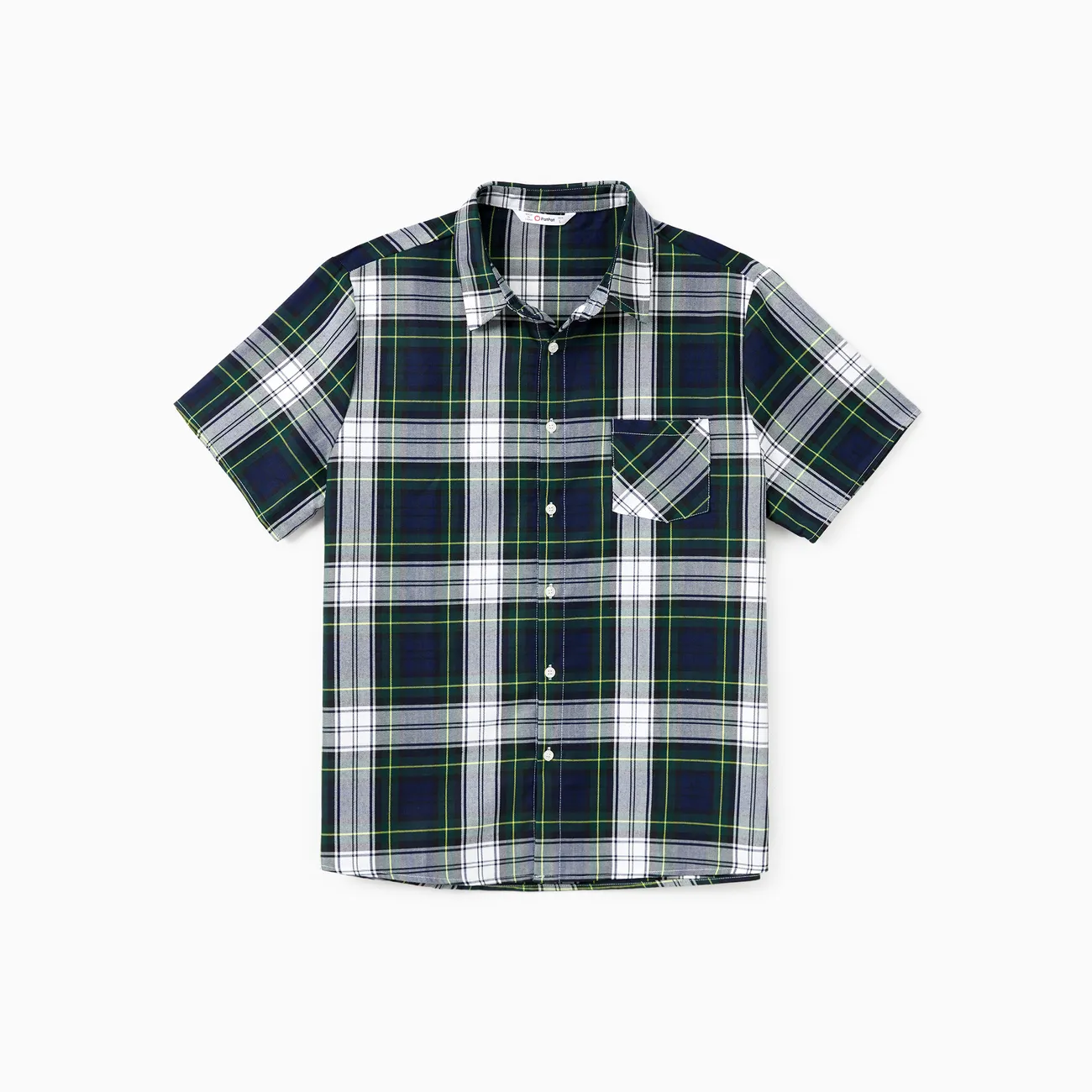 Family Matching Sets Black Plaid Shirt or Sleeveless A-Line Strap Dress